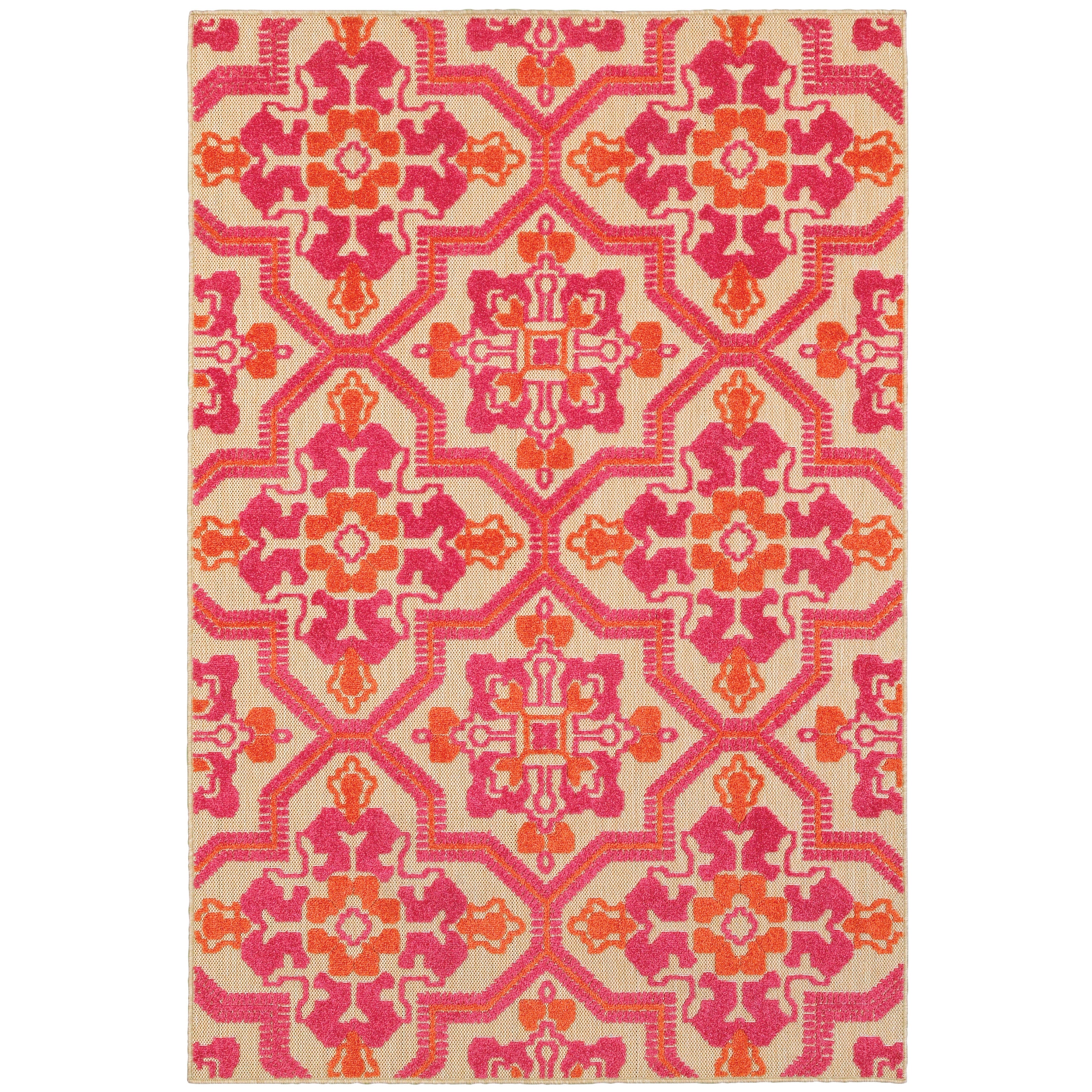 Oriental Weavers Cayman 5594B Sand/Blue Area Rug