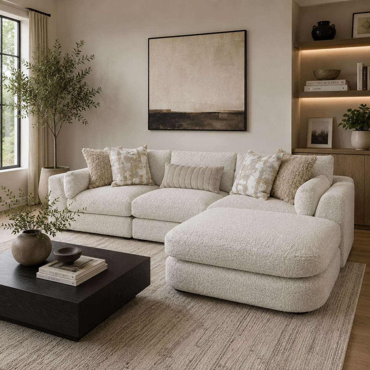 Juniper 2-Piece Loveseat with Ottoman