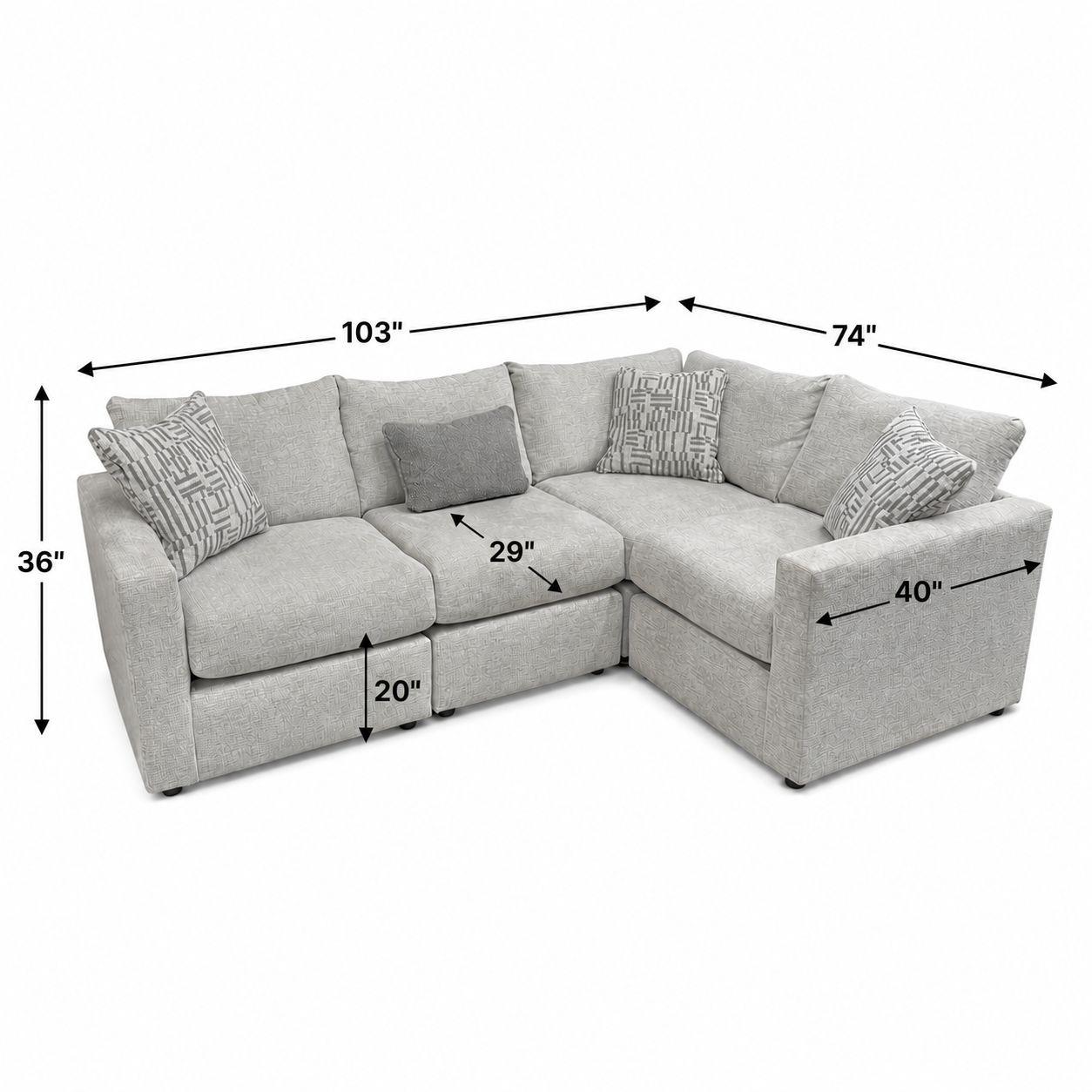 Parker 4 Pc Sectional