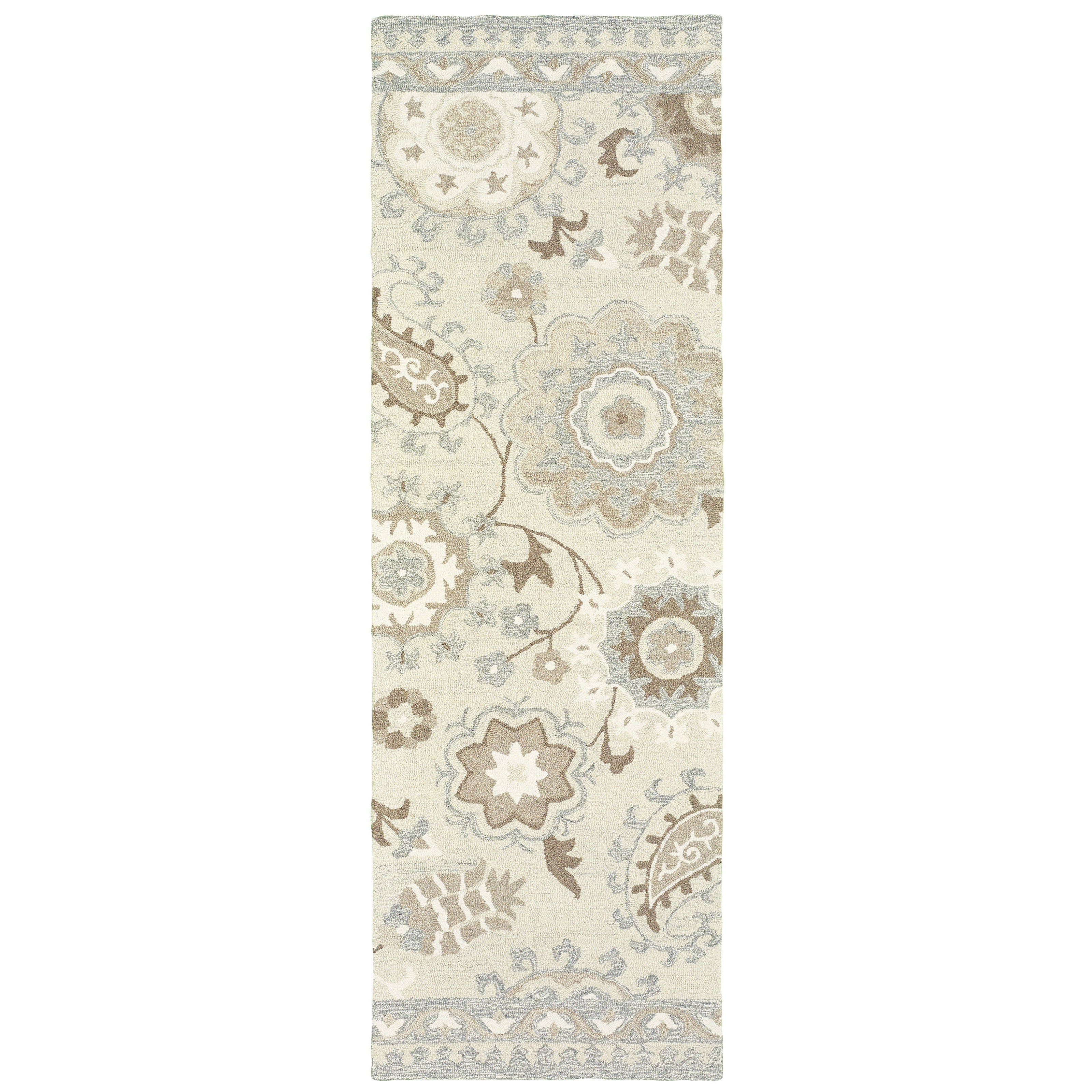Oriental Weavers Craft 93005 Ivory/Grey Area Rug