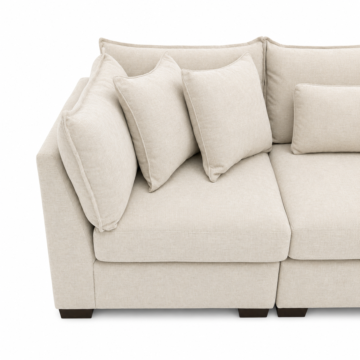 Alina Three seater sofa in ivory