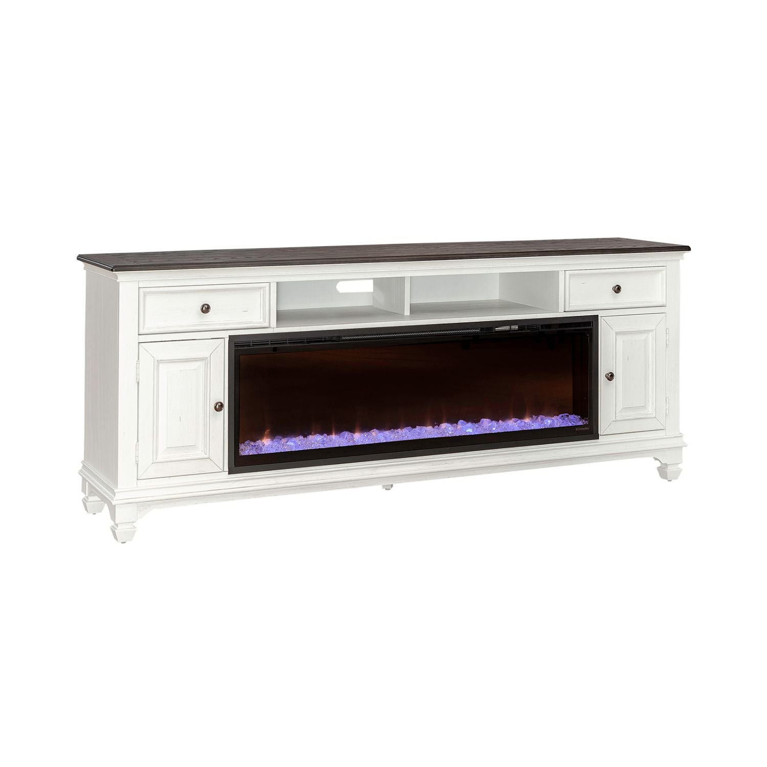 80 Inch Fireplace TV Console