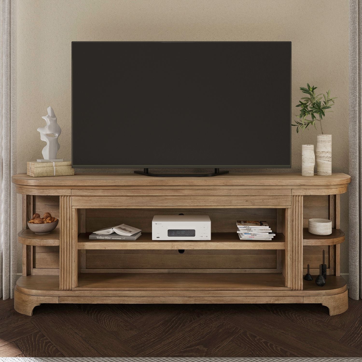 82 Inch Fireplace TV Console