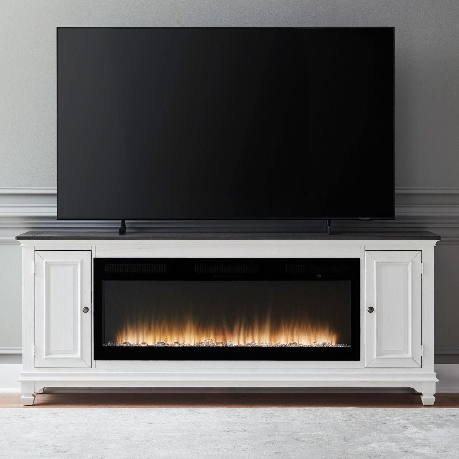 417 80 Inch Console w/ Fire FTS