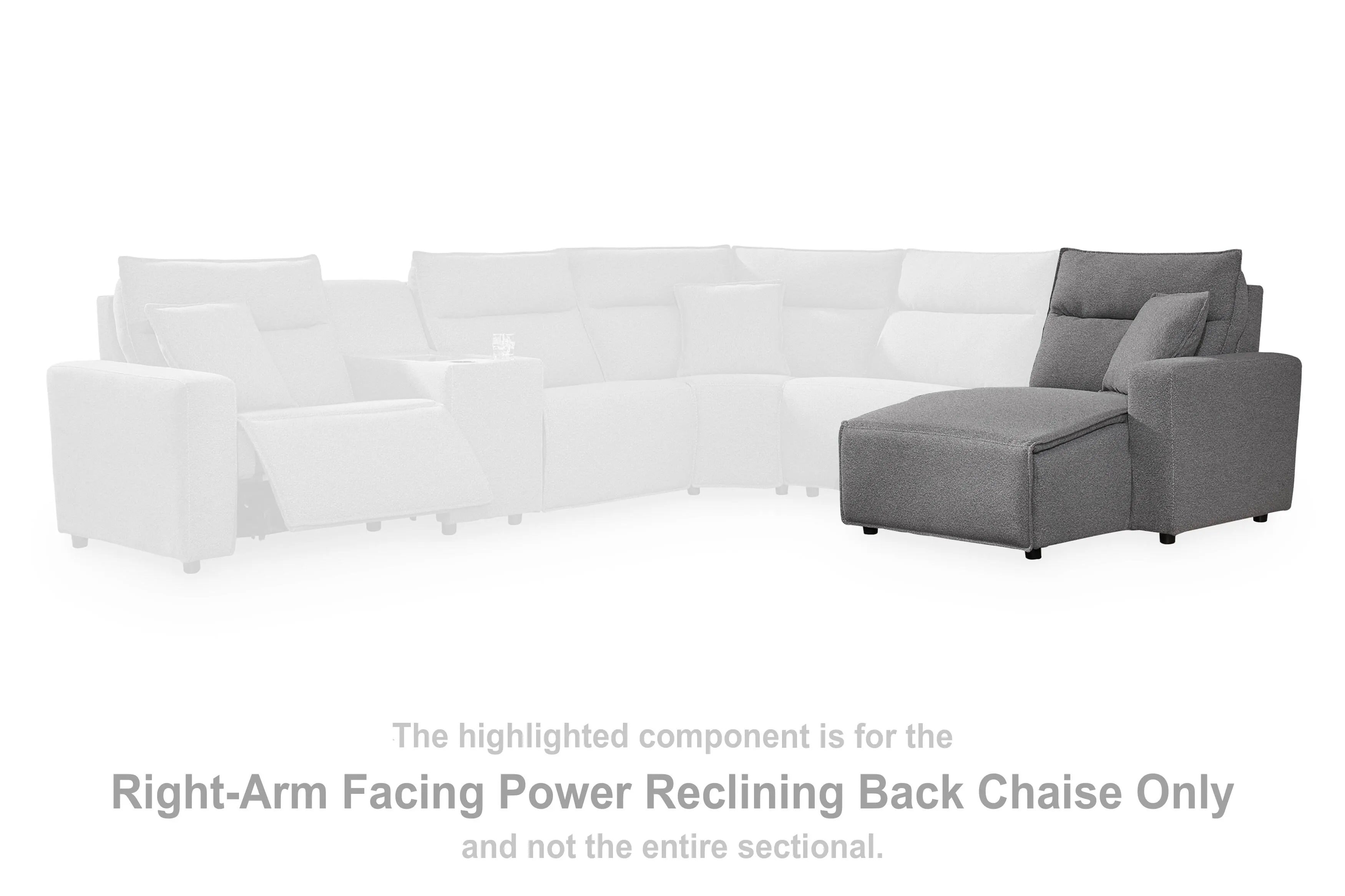 Zella Right Arm Facing Press Back Power Chaise
