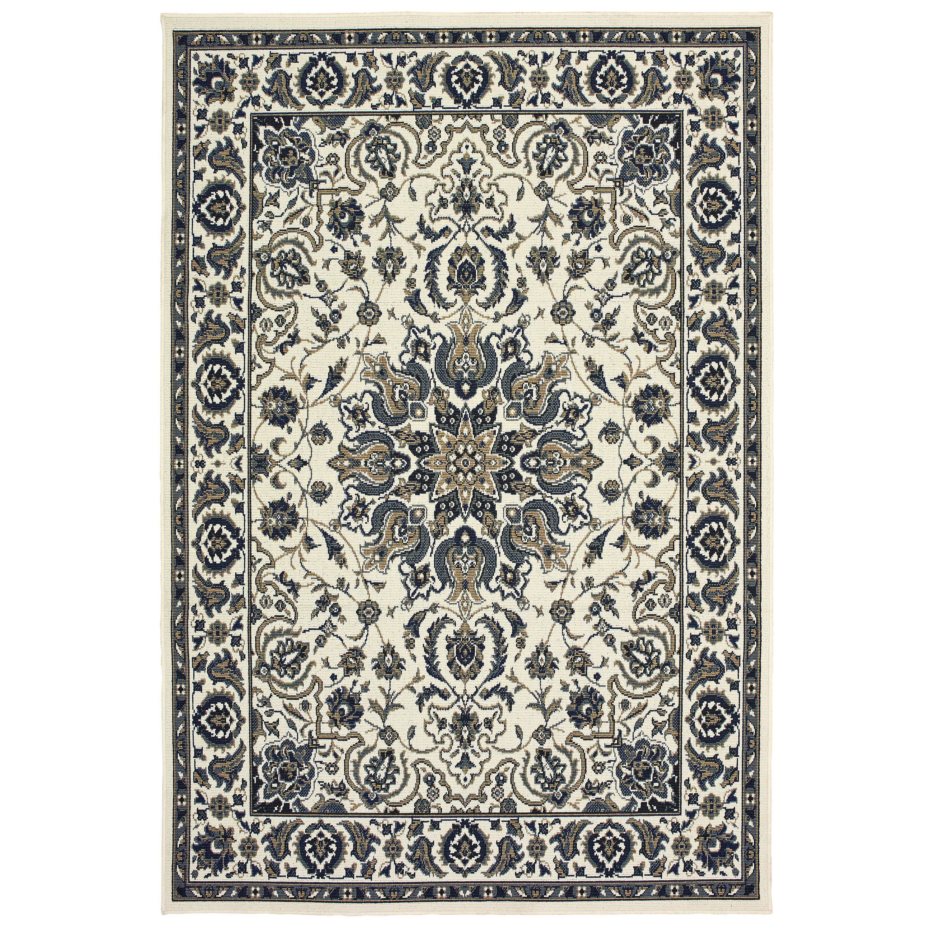 Oriental Weavers Majorca MAJ04 Grey/Blue Area Rug