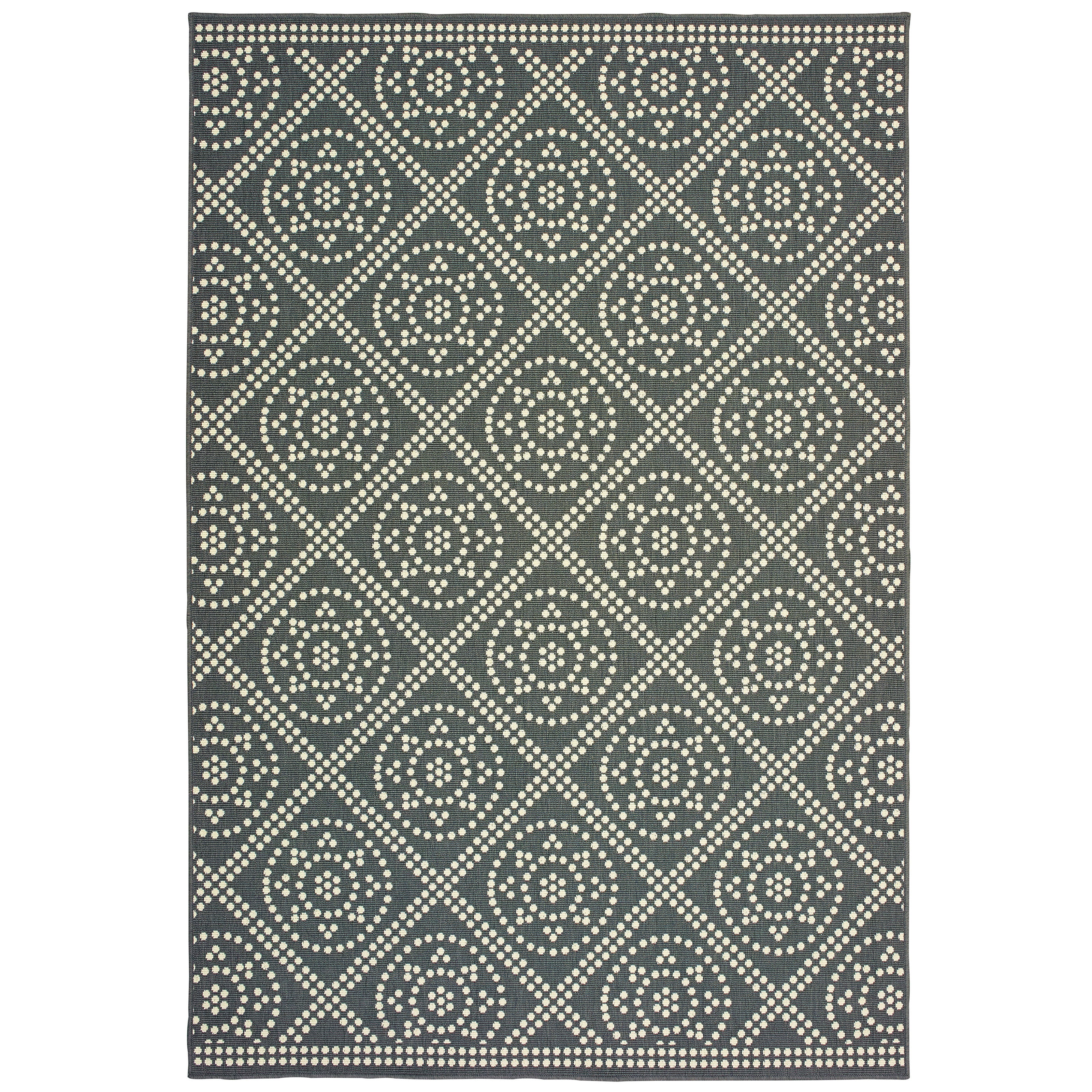 Oriental Weavers Malibu MAL02 Ivory/Grey Area Rug