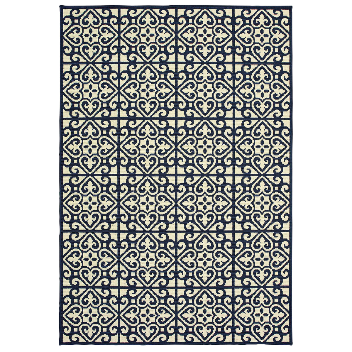 Oriental Weavers Malibu MAL04 Blue/Beige Area Rug