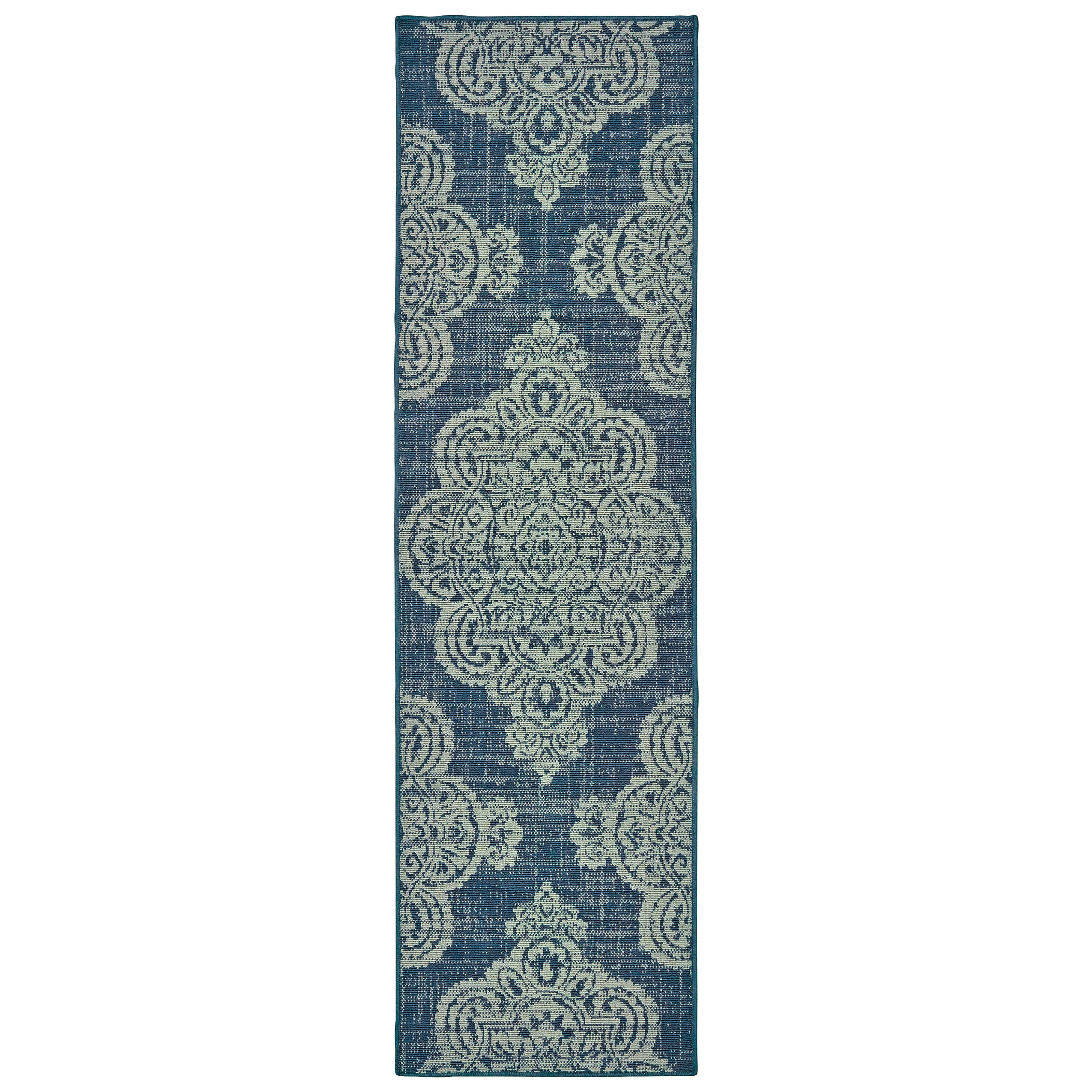 Oriental Weavers Malibu MAL06 Ivory/Blue Area Rug