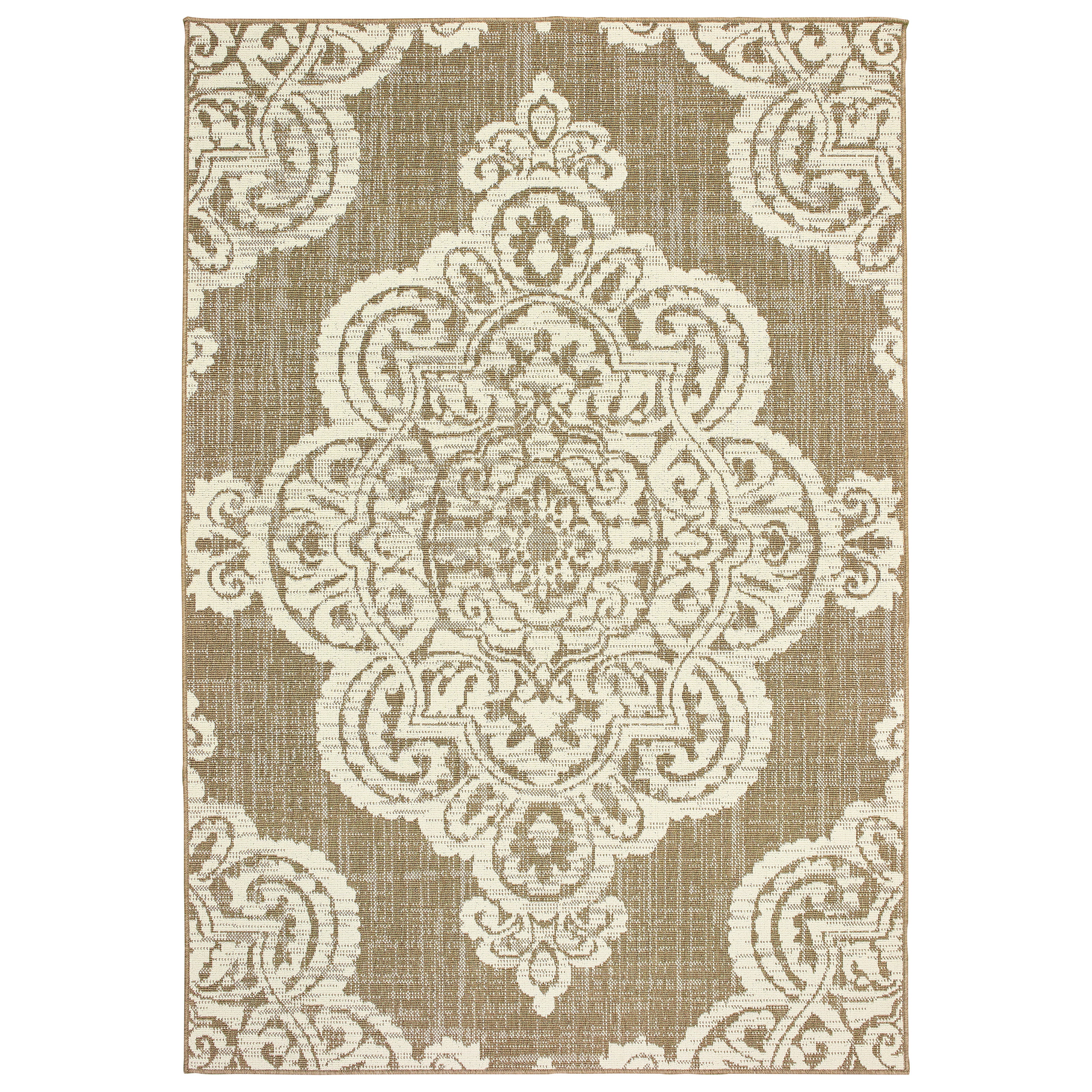 Oriental Weavers Mallory MAL02 Beige/Yellow Area Rug