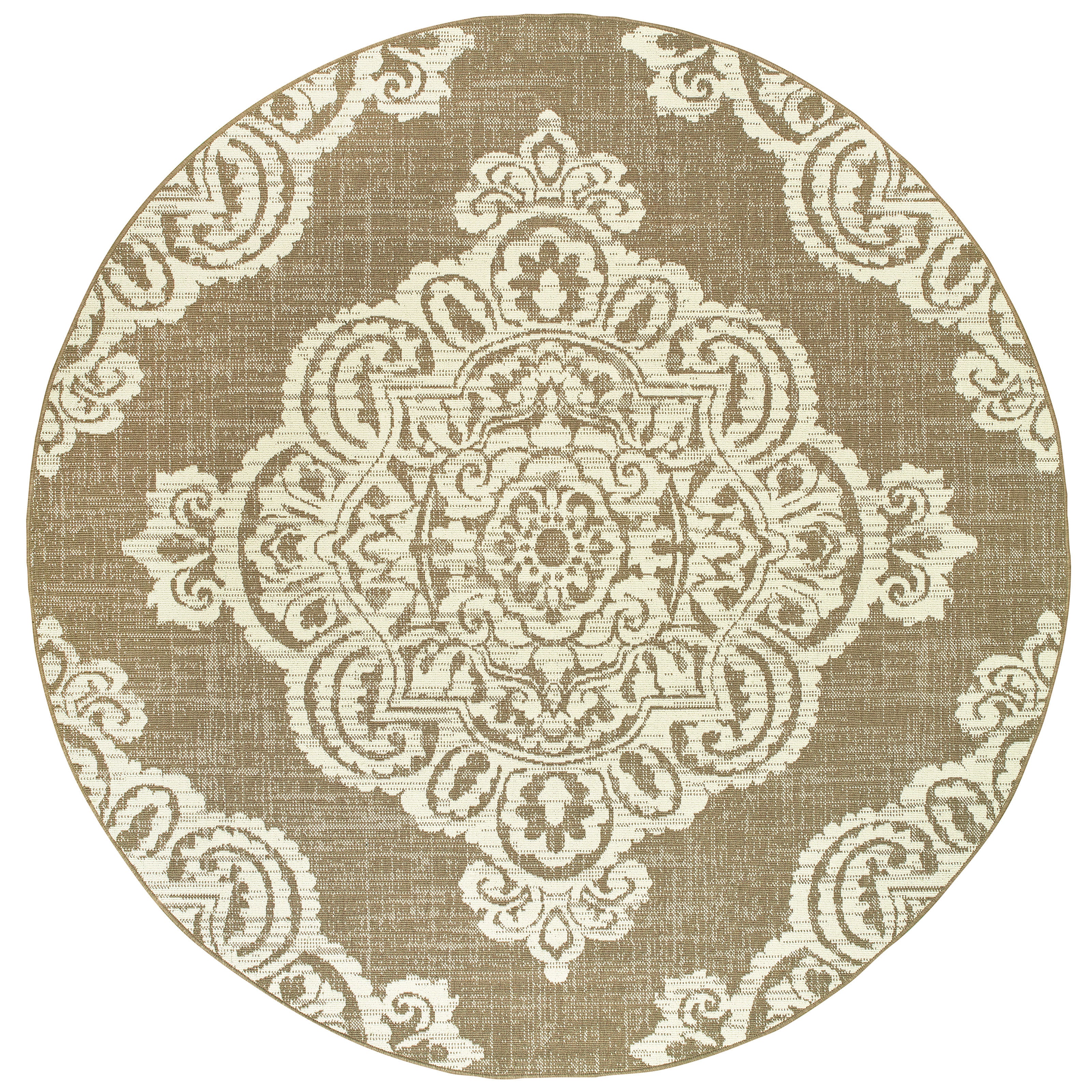Oriental Weavers Mallory MAL02 Beige/Yellow Area Rug