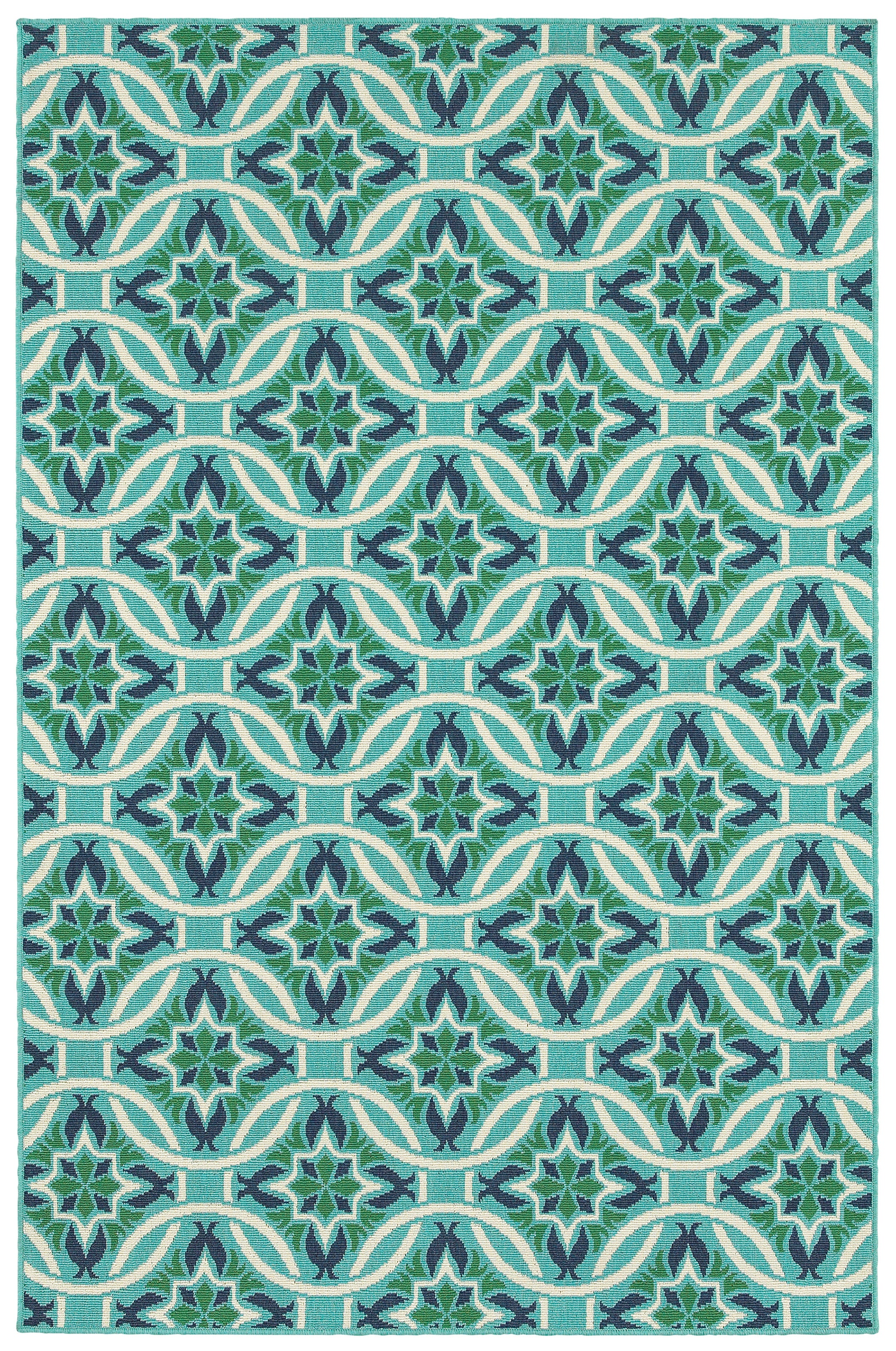 Oriental Weavers Meridian 2205B Navy/Ivory Area Rug