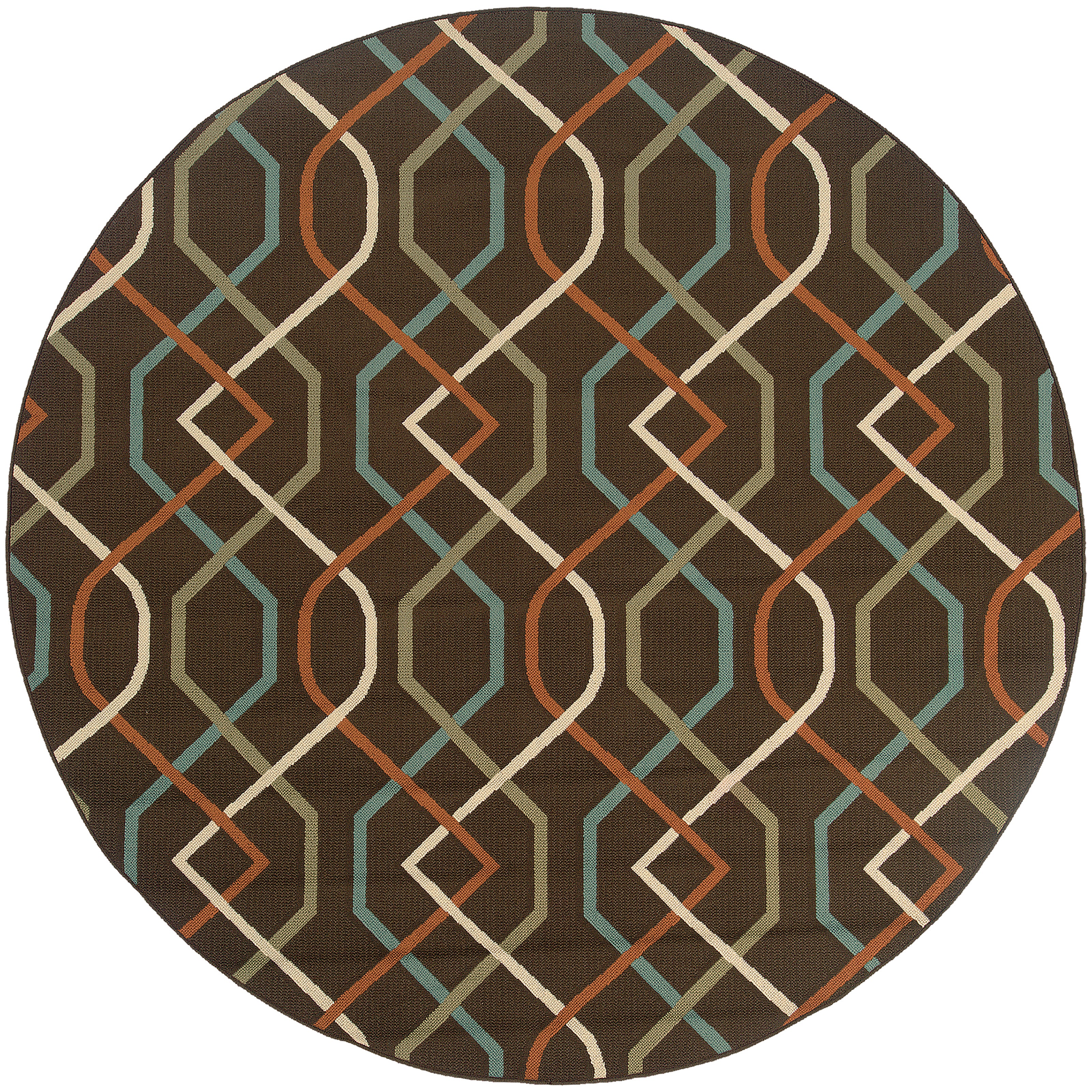 Oriental Weavers Meridian 7420A Blue/Ivory Area Rug