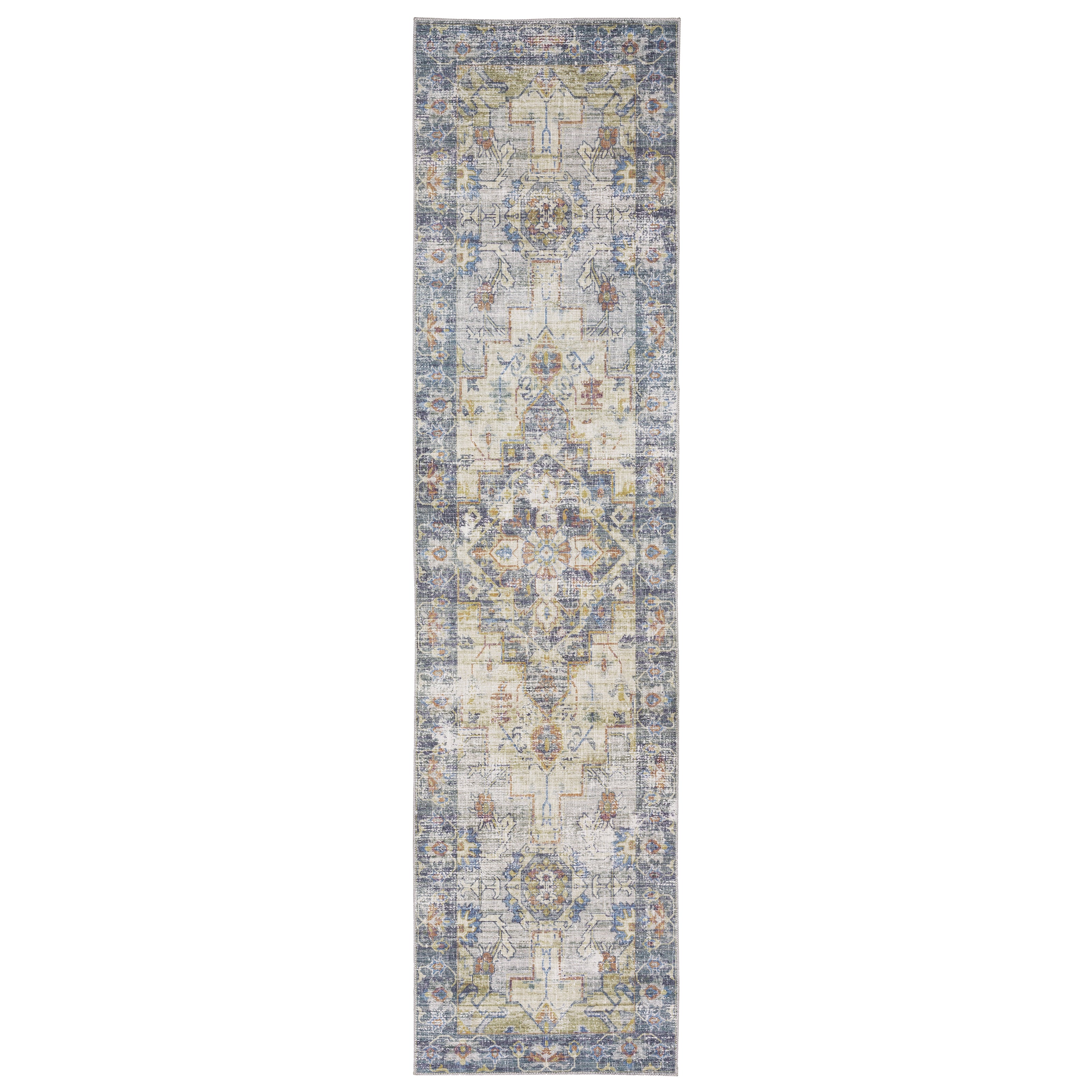 Oriental Weavers Myers Park MYP02 Blue/Gold Area Rug