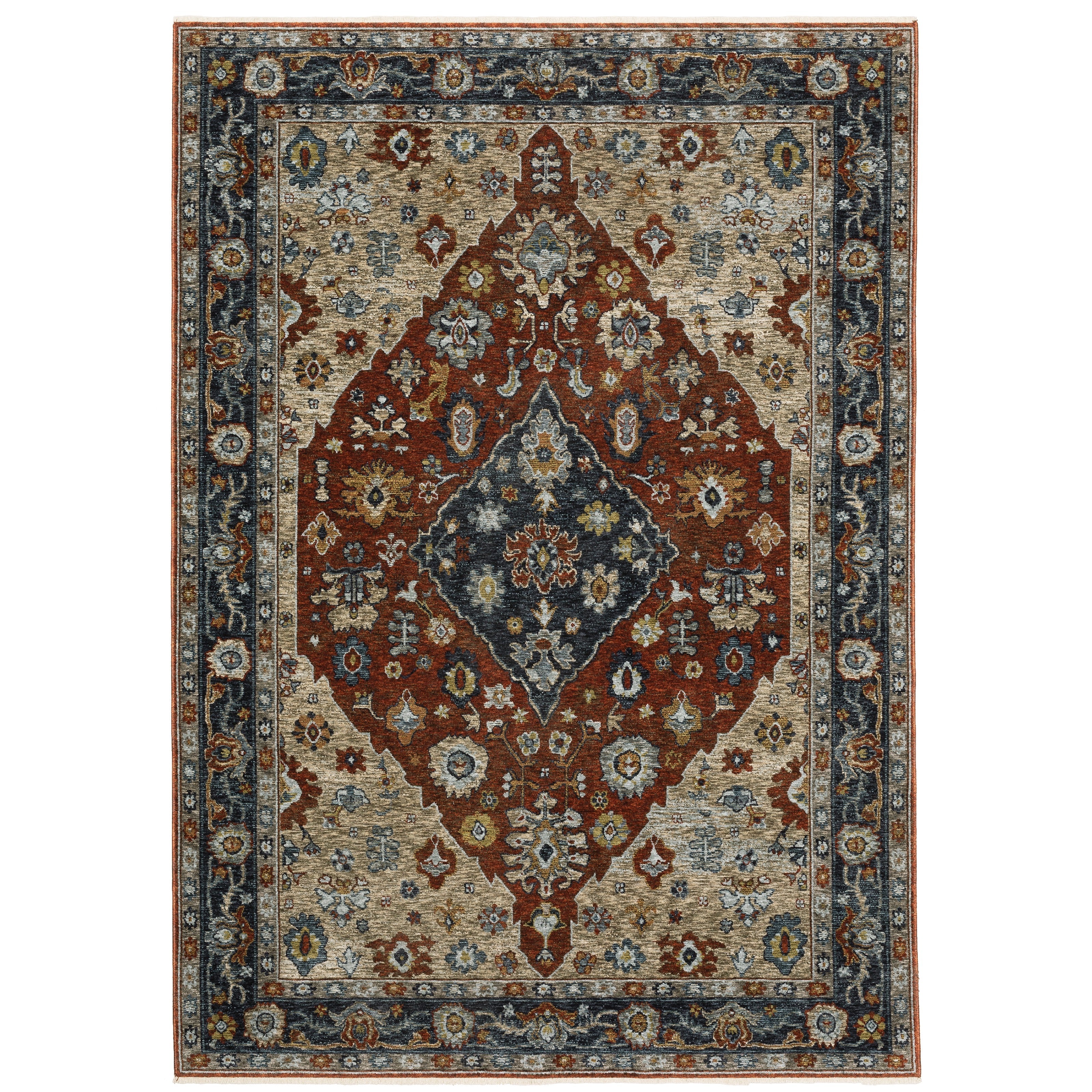 Oriental Weavers Aberdeen 1143H Red/Blue Area Rug