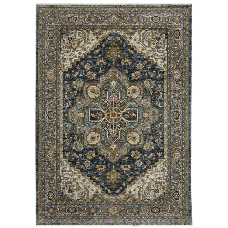 Oriental Weavers Aberdeen 1144Q Blue/Blue Area Rug