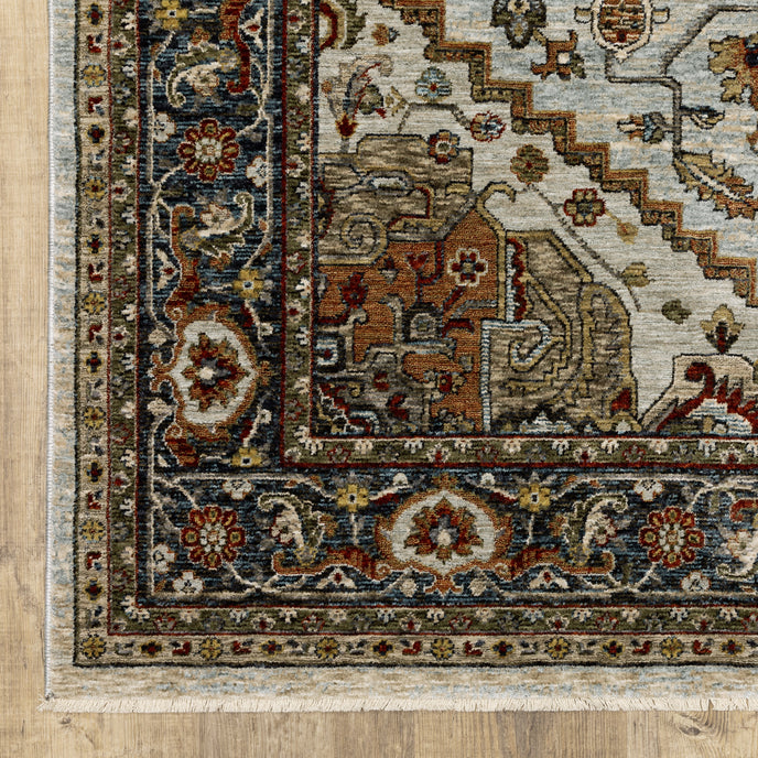 Oriental Weavers Aberdeen 1144W Ivory/Blue Area Rug