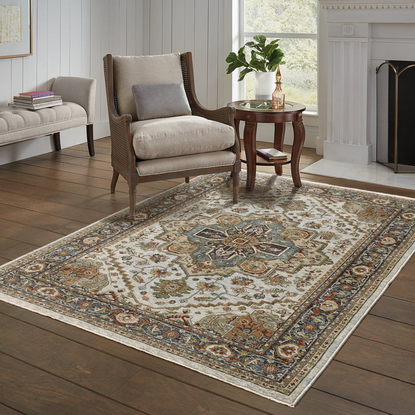 Oriental Weavers Aberdeen 1144W Ivory/Blue Area Rug