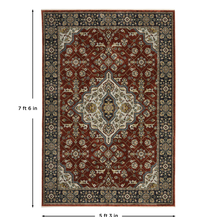 Oriental Weavers Aberdeen 4151R Red/Blue Area Rug