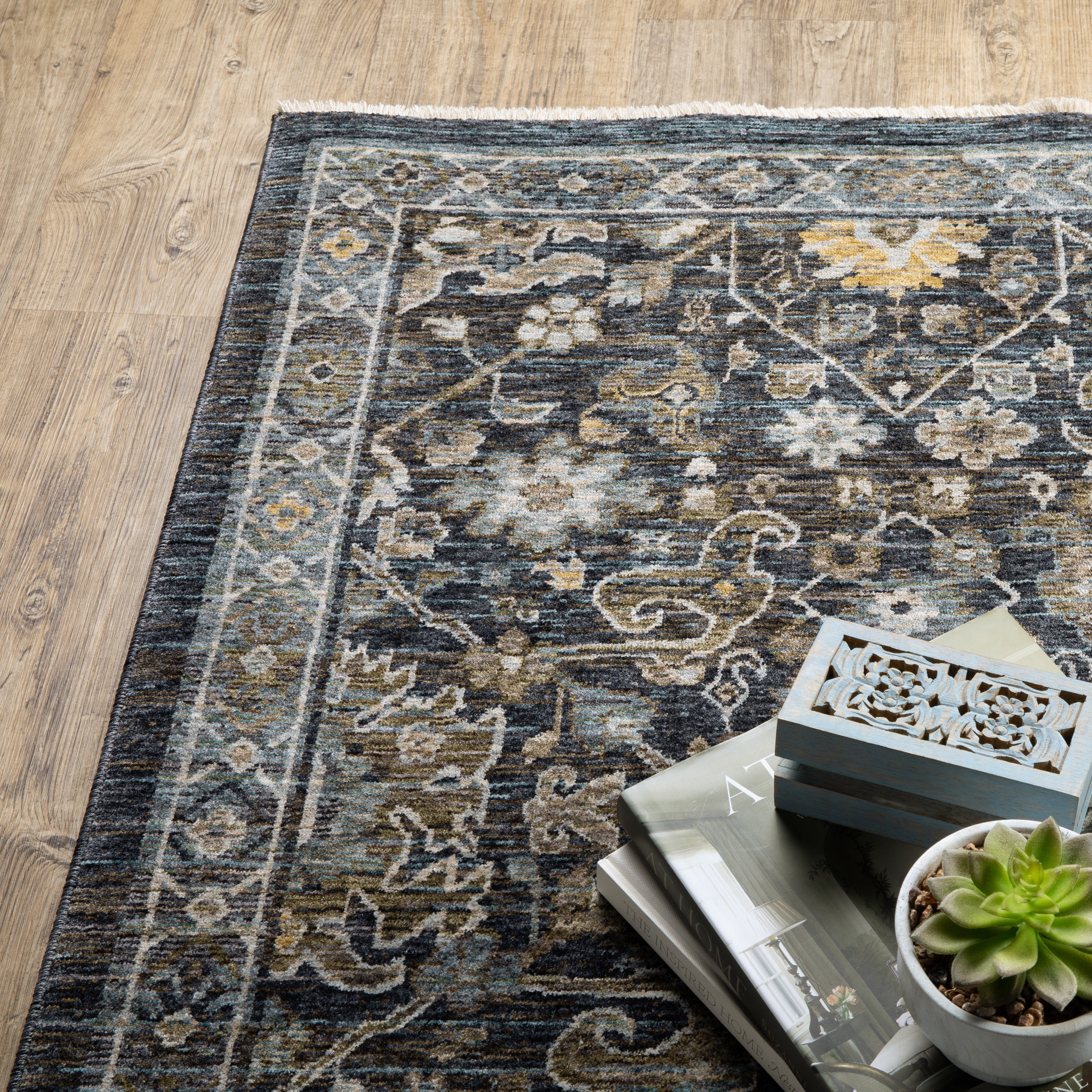 Oriental Weavers Aberdeen 5W Blue/Multi Area Rug