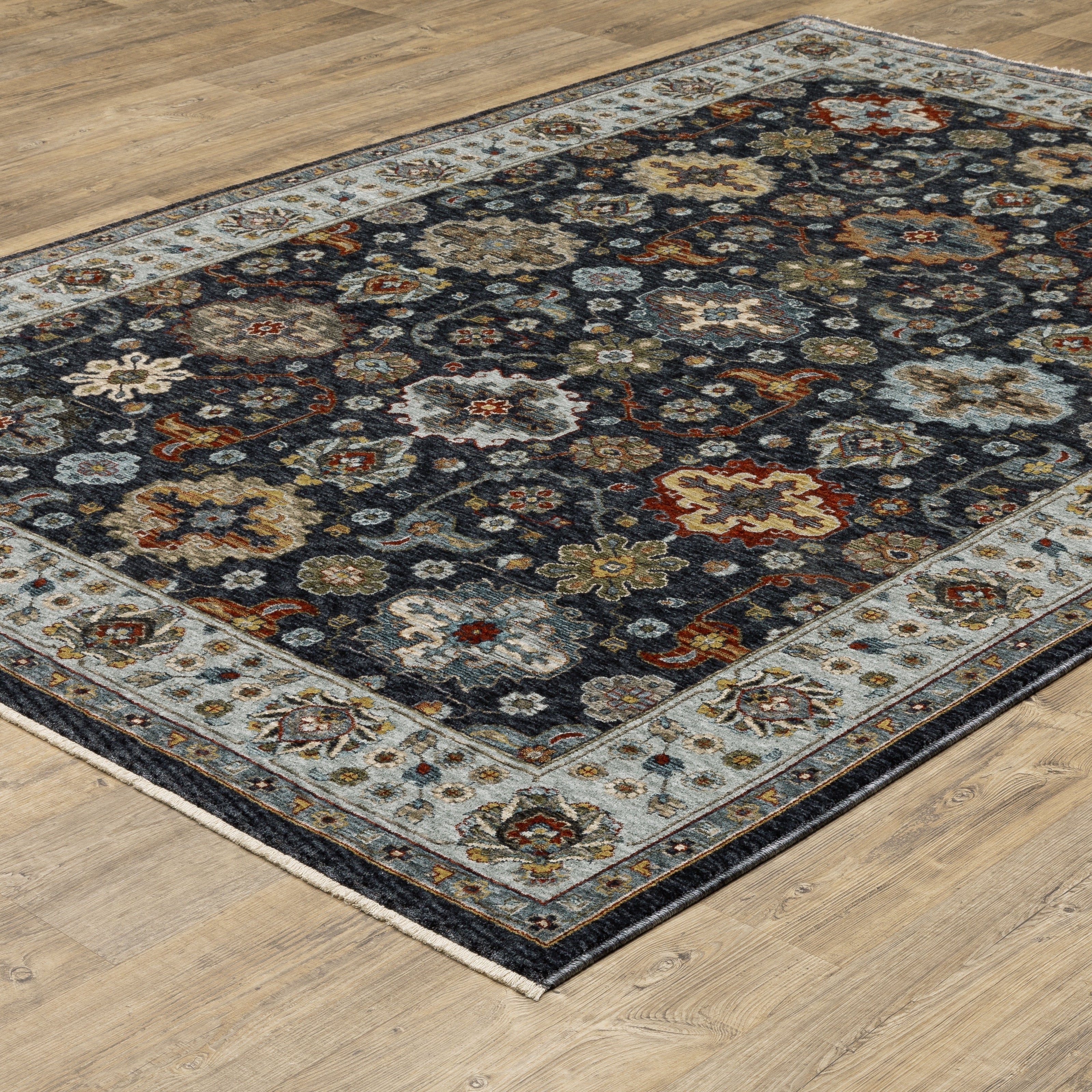 Oriental Weavers Aberdeen 561B Blue/Multi Area Rug