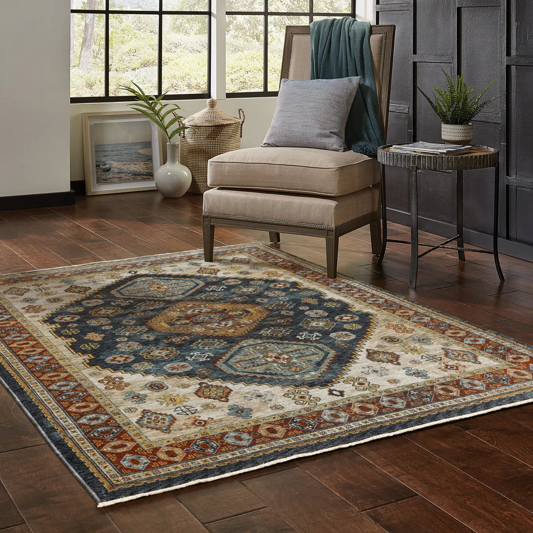 Oriental Weavers Aberdeen Blue/Multi Area Rug