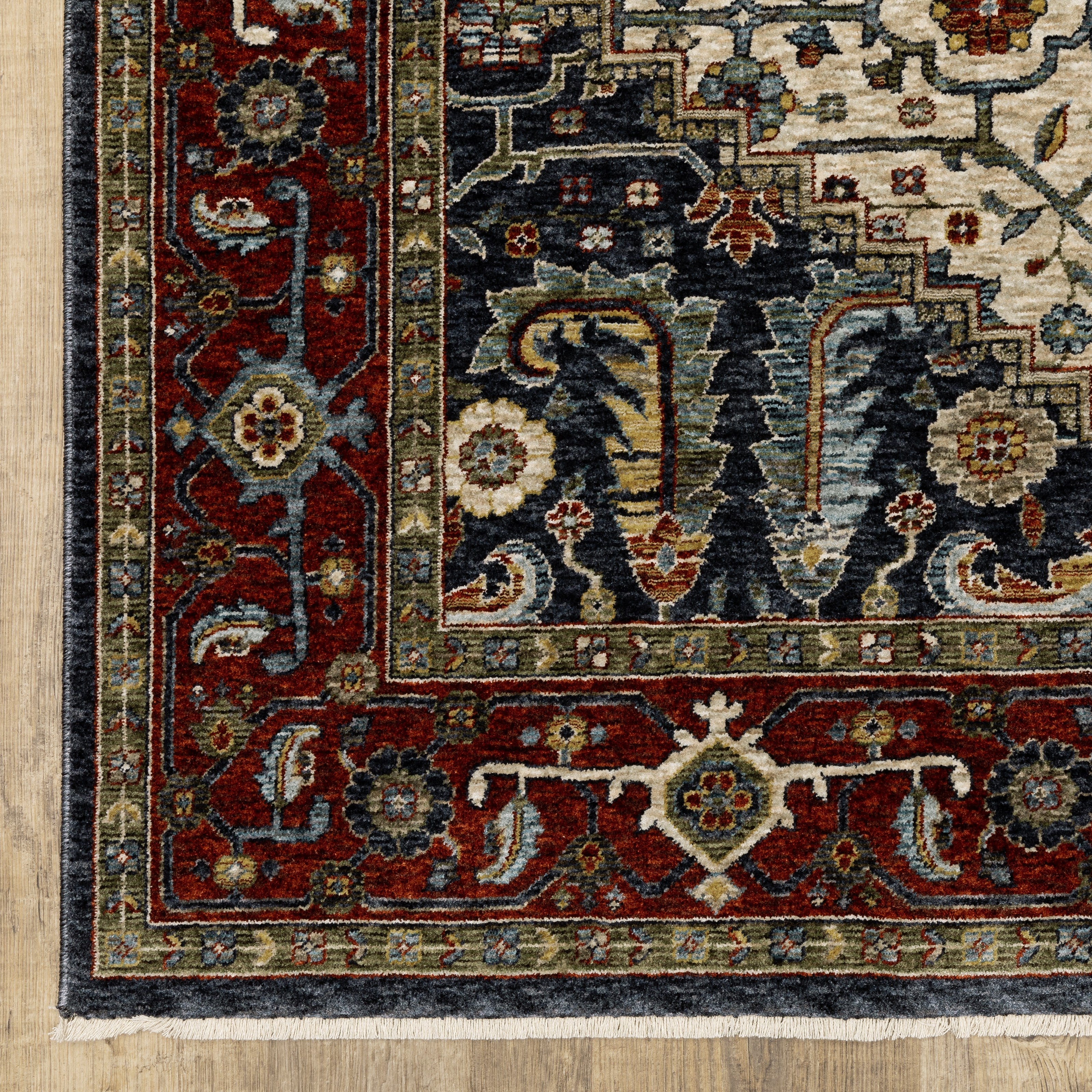 Oriental Weavers Aberdeen 752W Ivory/Red Area Rug
