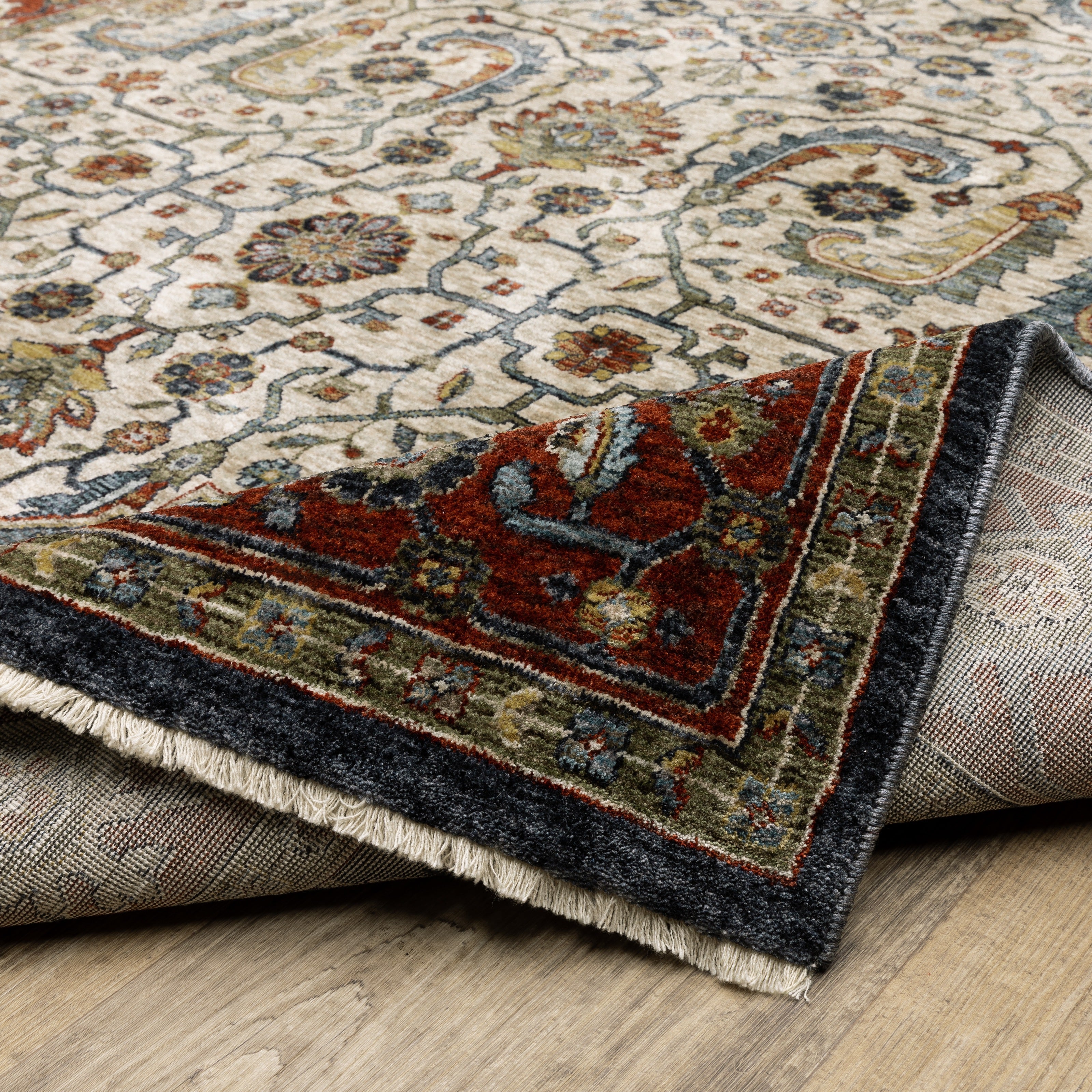 Oriental Weavers Aberdeen 752W Ivory/Red Area Rug