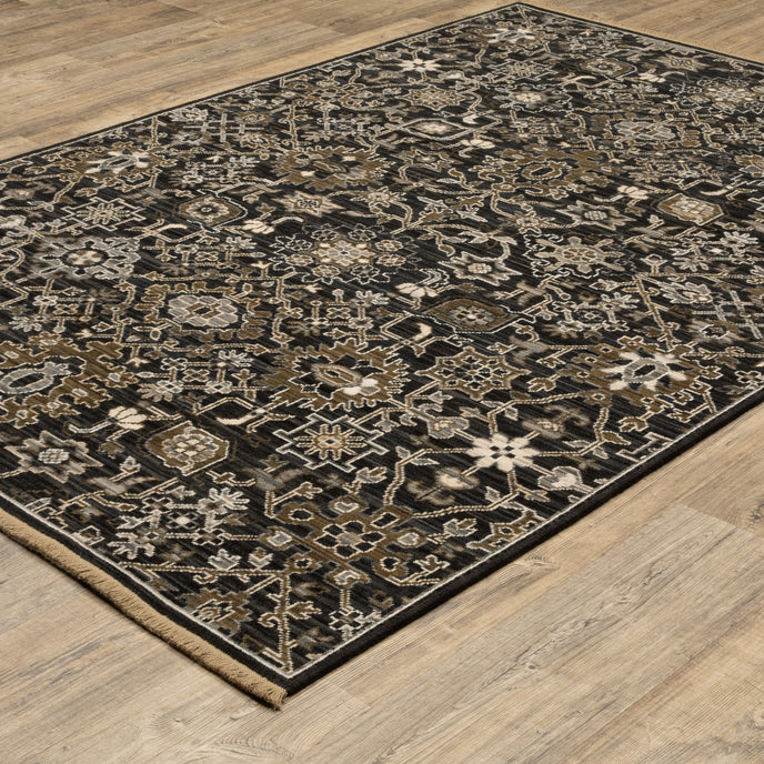 Oriental Weavers Acacia ACA05 Black/Tan Area Rug