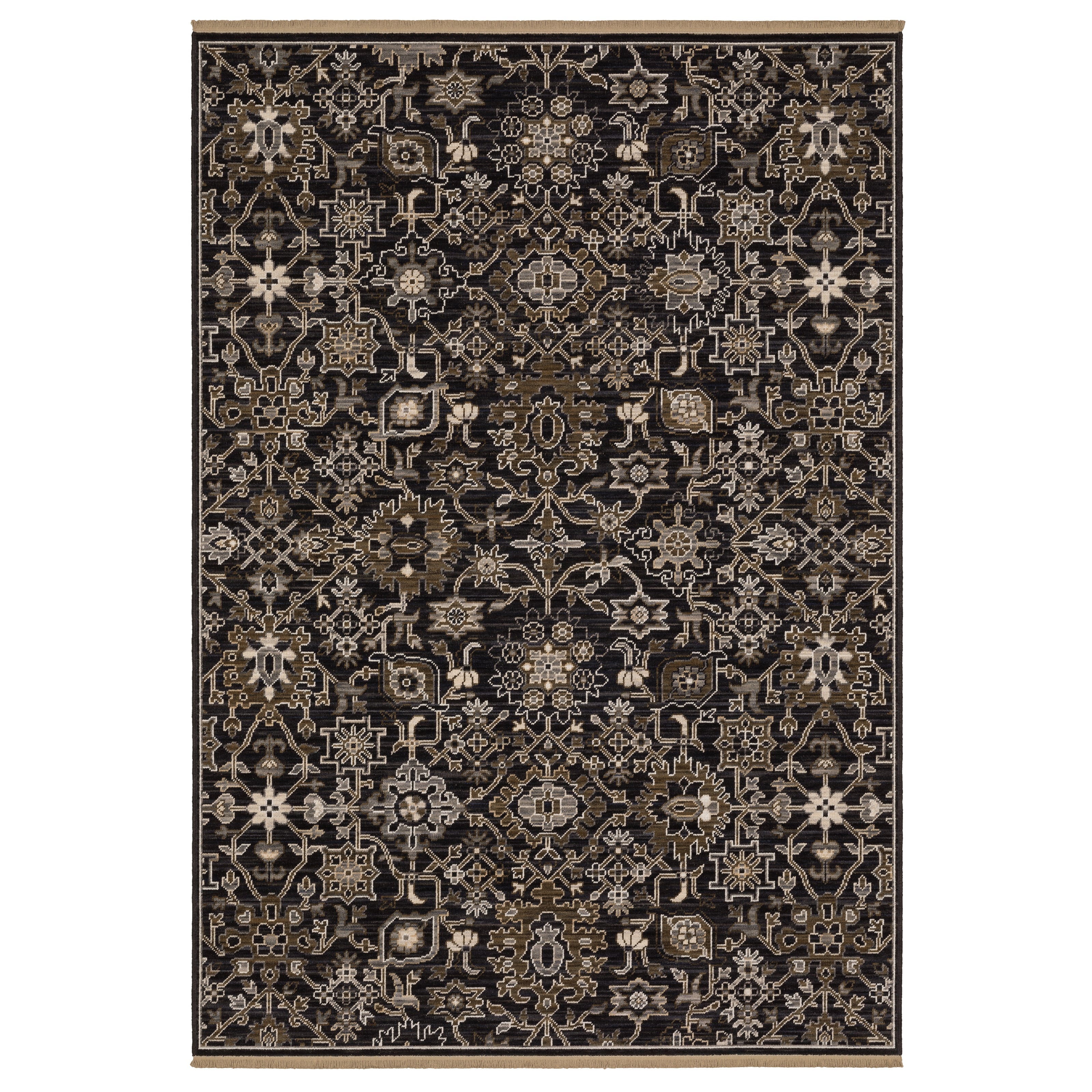 Oriental Weavers Acacia ACA05 Black/Tan Area Rug