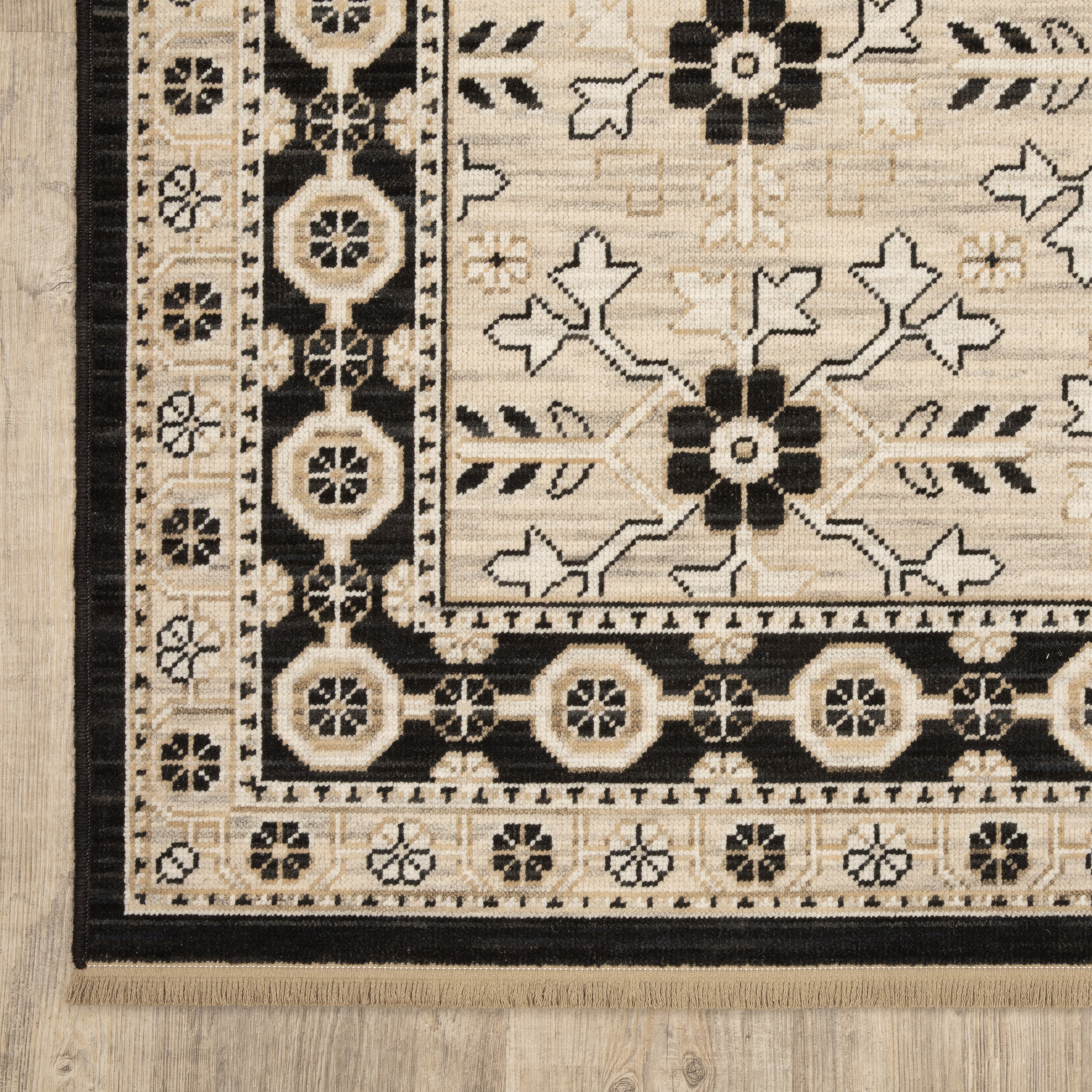 Oriental Weavers Acacia ACA09 Beige/Black Area Rug