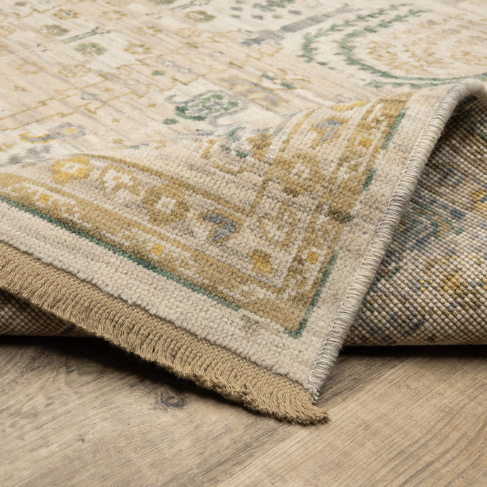 Oriental Weavers Acacia ACA14 Beige/Green Area Rug