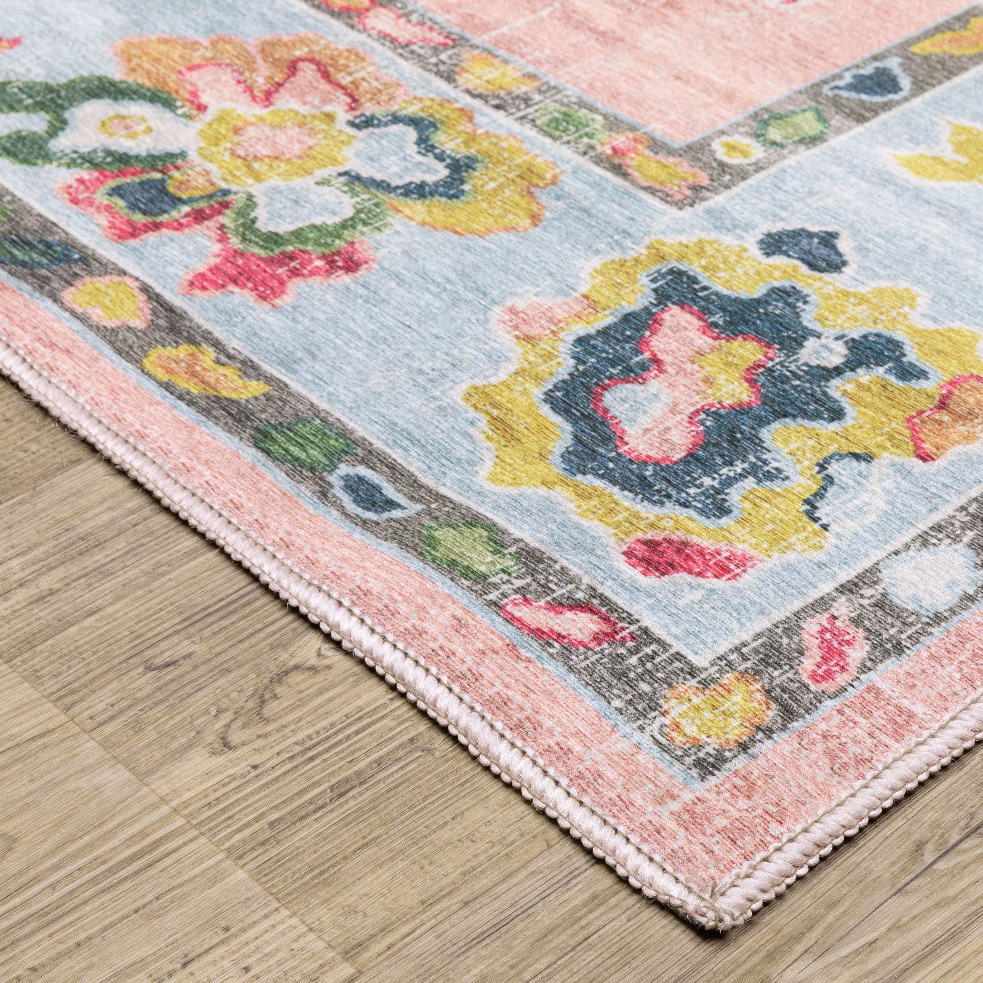 Oriental Weavers Addison ADD01 Pink/Blue Area Rug