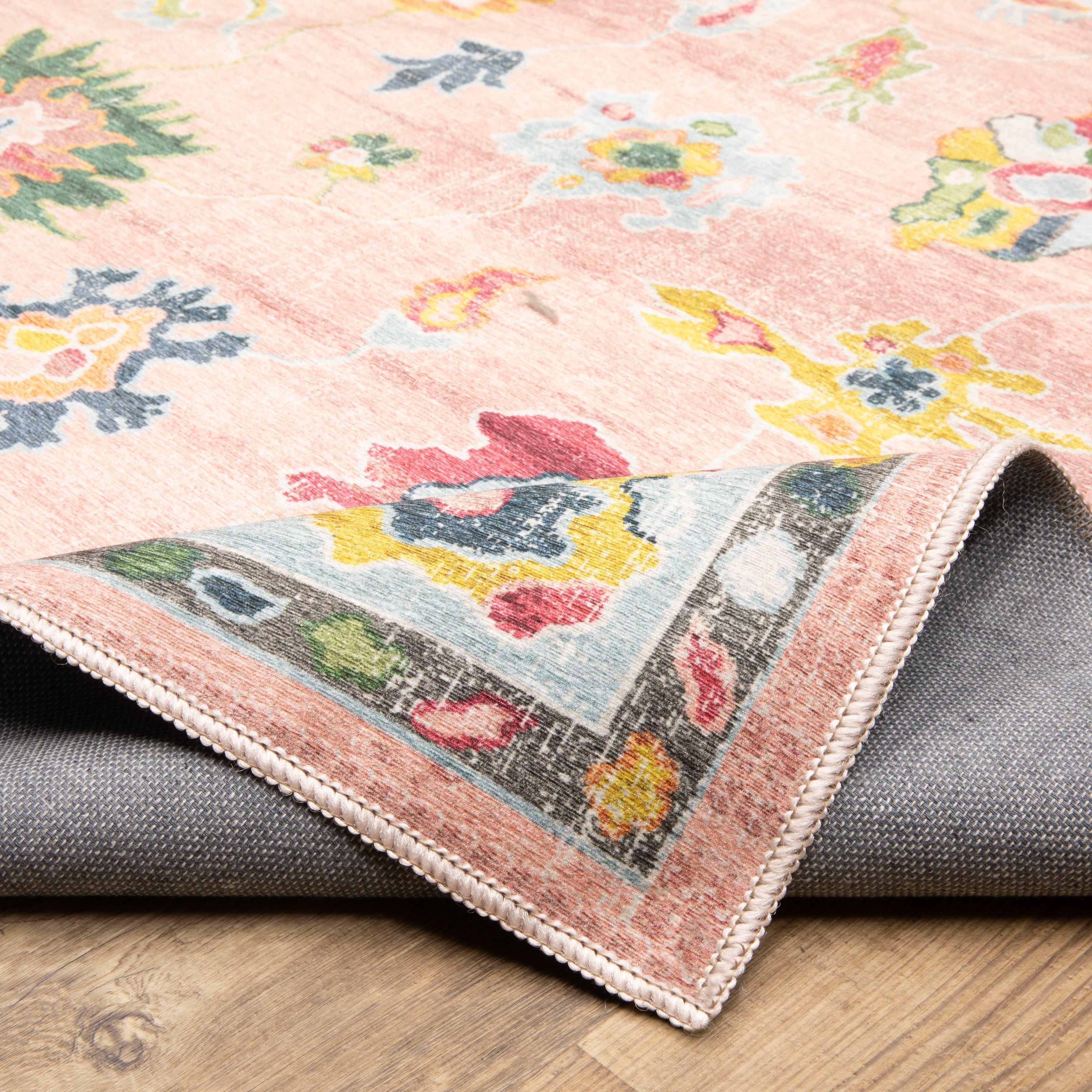 Oriental Weavers Addison ADD01 Pink/Blue Area Rug