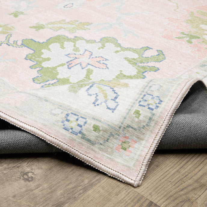 Oriental Weavers Addison ADD04 Pink/Green Area Rug