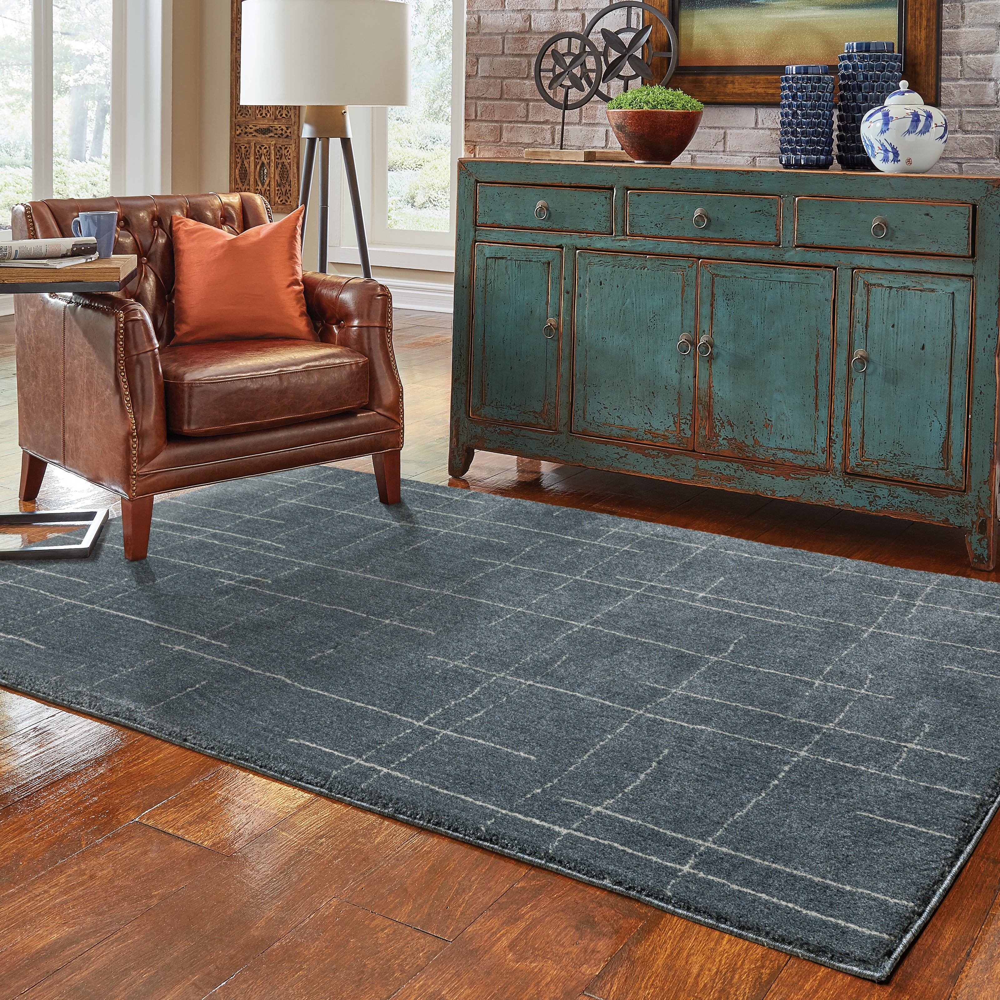 Oriental Weavers Alton 40B Blue/Beige Area Rug