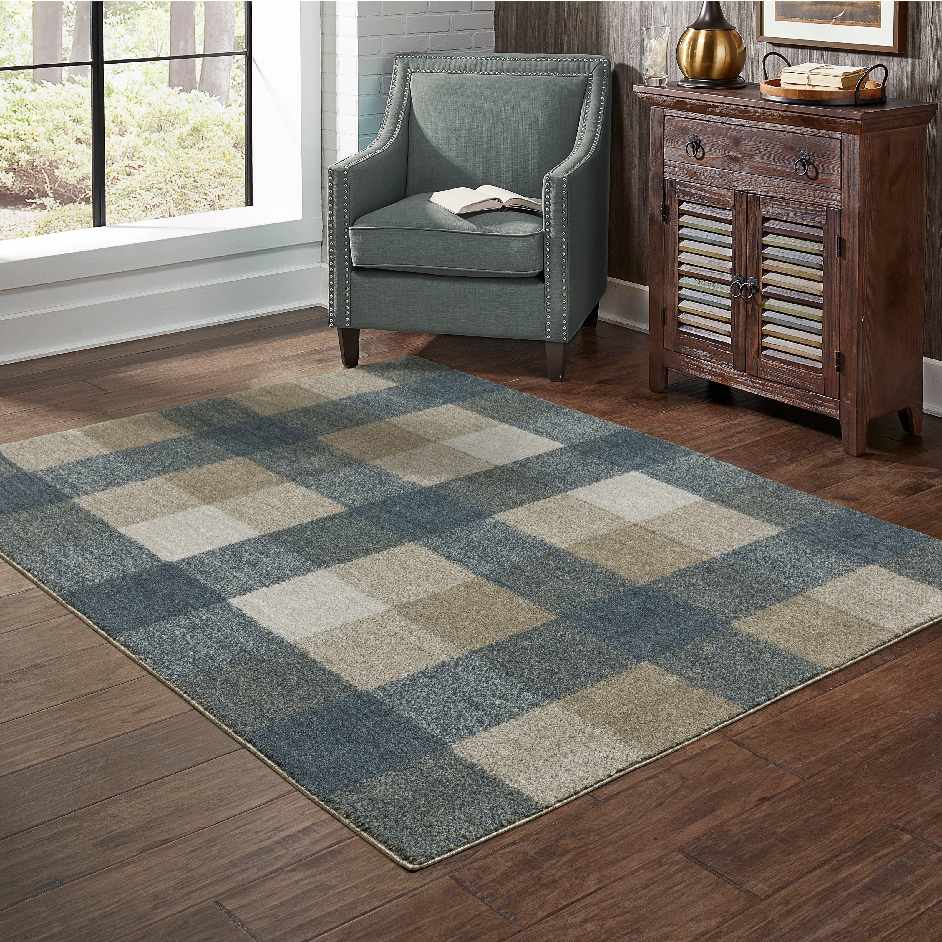 Oriental Weavers Alton 5093X Blue/Beige Area Rug