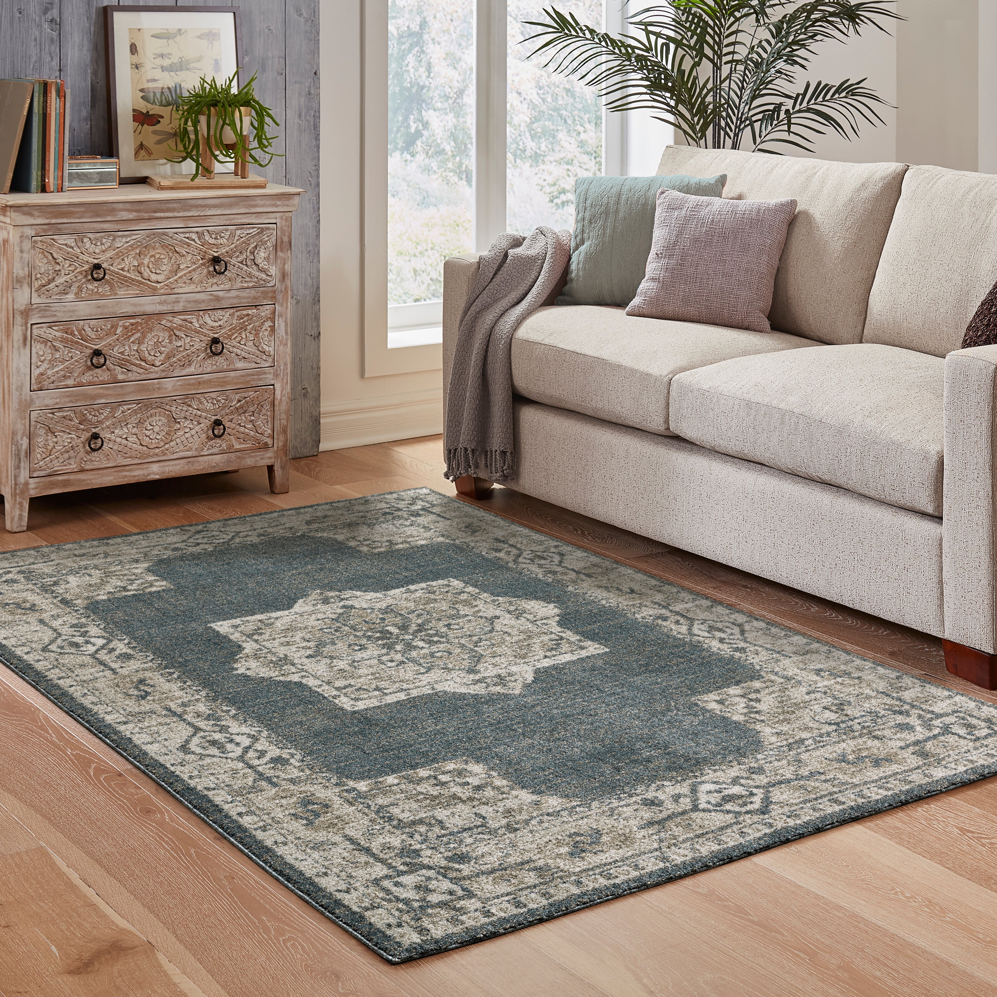 Oriental Weavers Alton 5501B Blue/Beige Area Rug