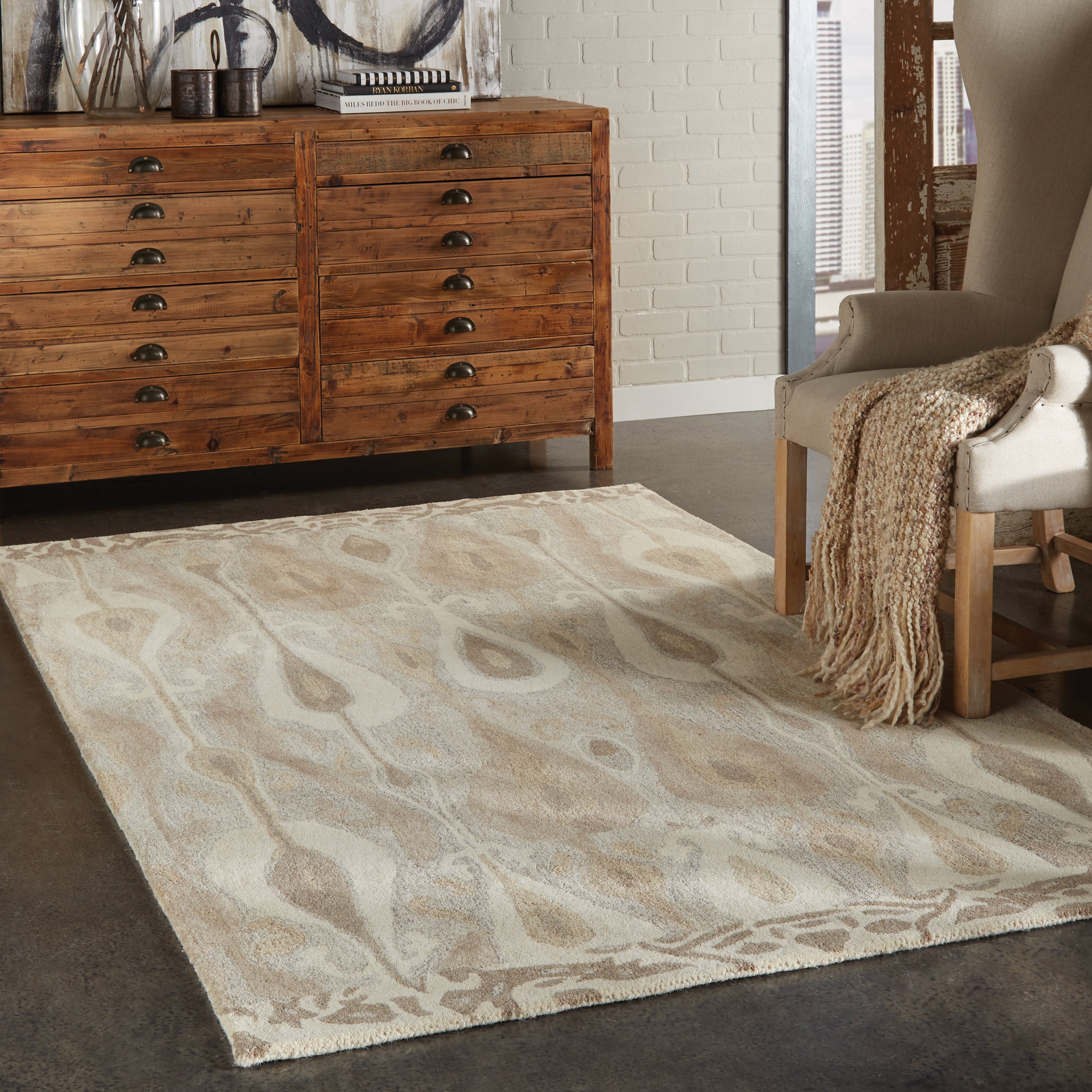 Oriental Weavers Anastasia 68000 Ash/Sand Area Rug