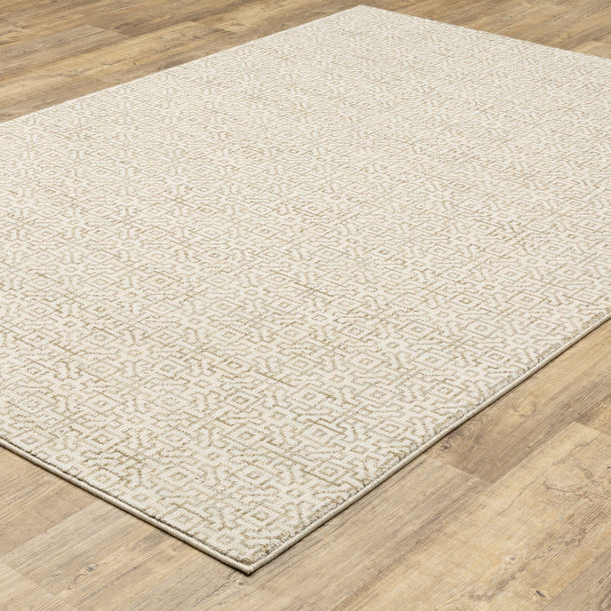Oriental Weavers Atlas 3721G Ivory/Beige Area Rug