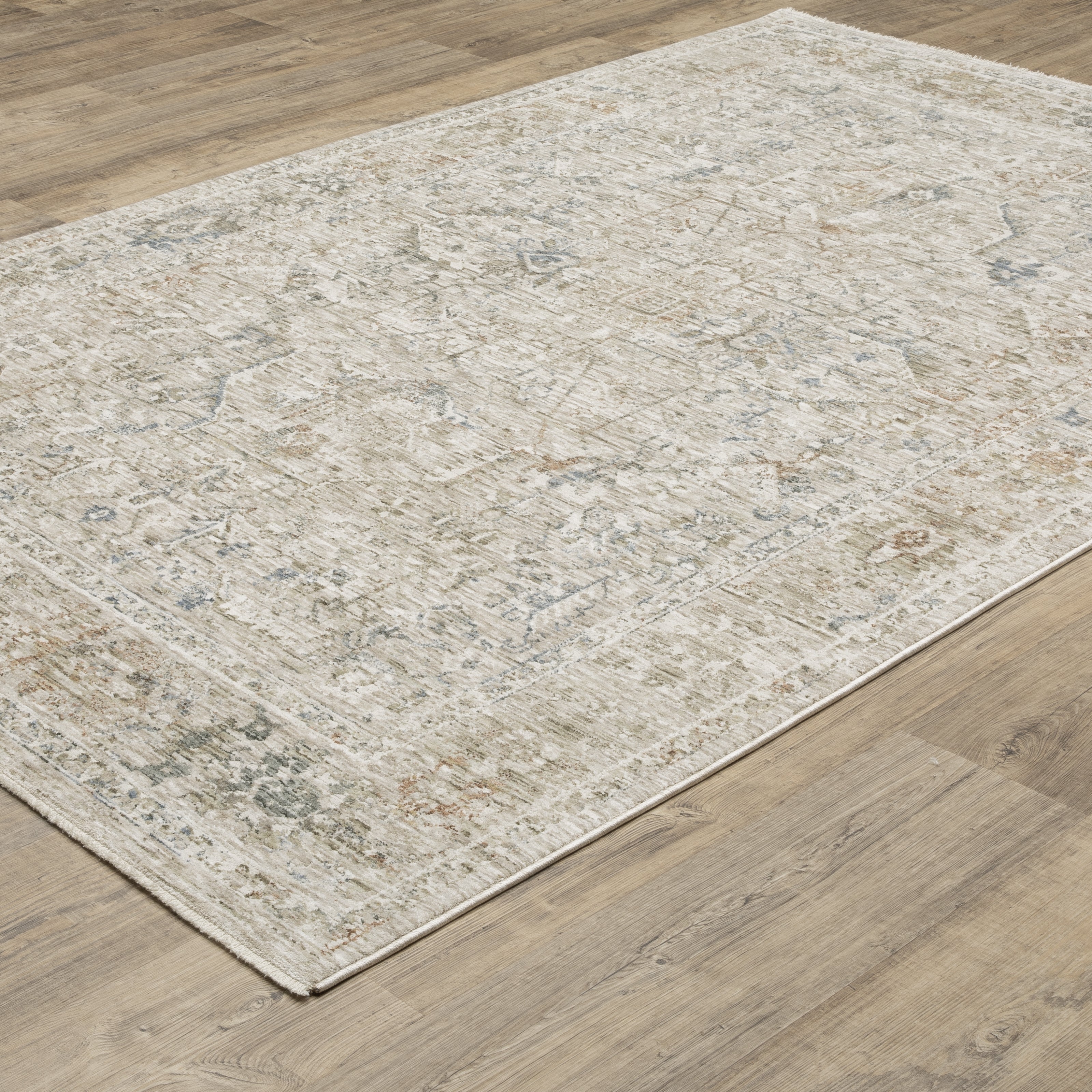 Oriental Weavers Avalon AVA02 Beige/Blue Area Rug
