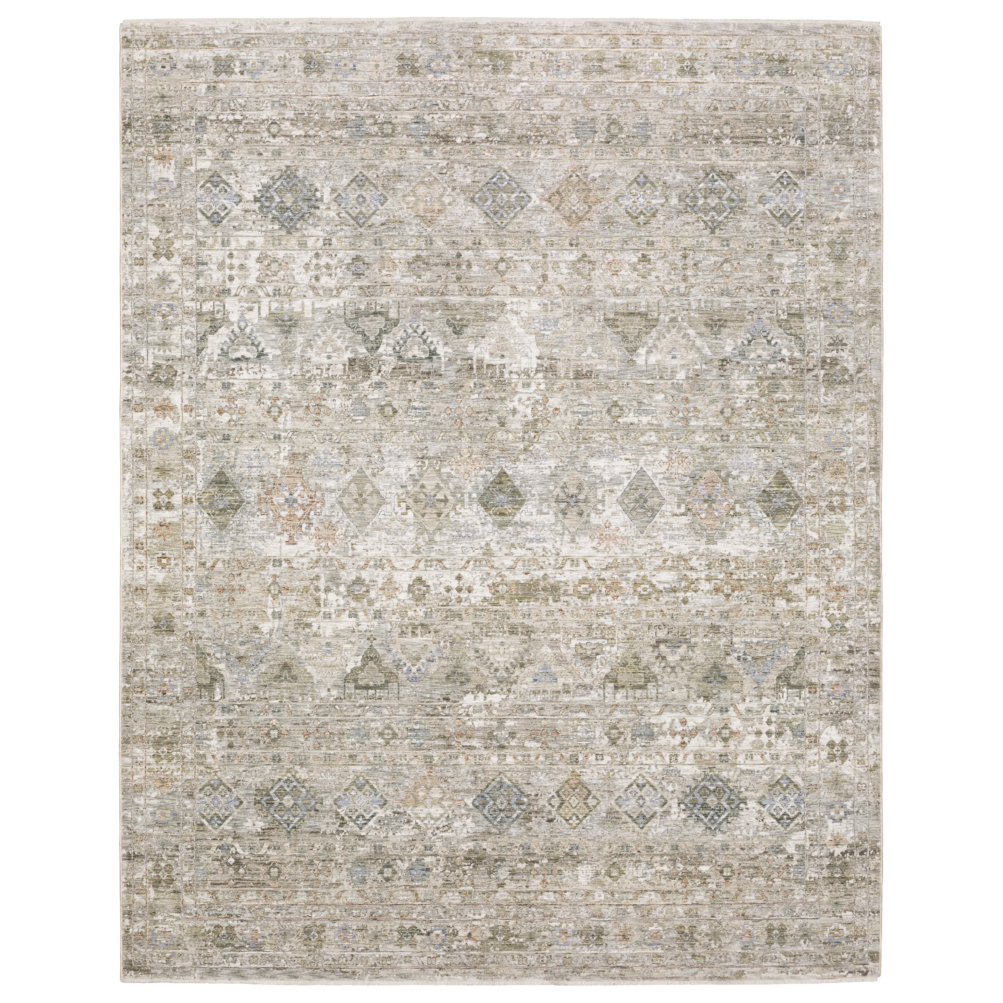 Oriental Weavers Avalon AVA05 Beige/Blue Area Rug