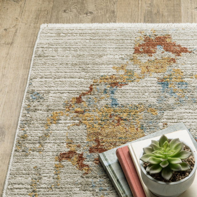 Oriental Weavers Bauer 1340W Beige/Multi Area Rug