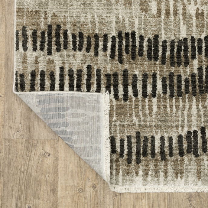 Oriental Weavers Bauer 8120D Beige/Charcoal Area Rug