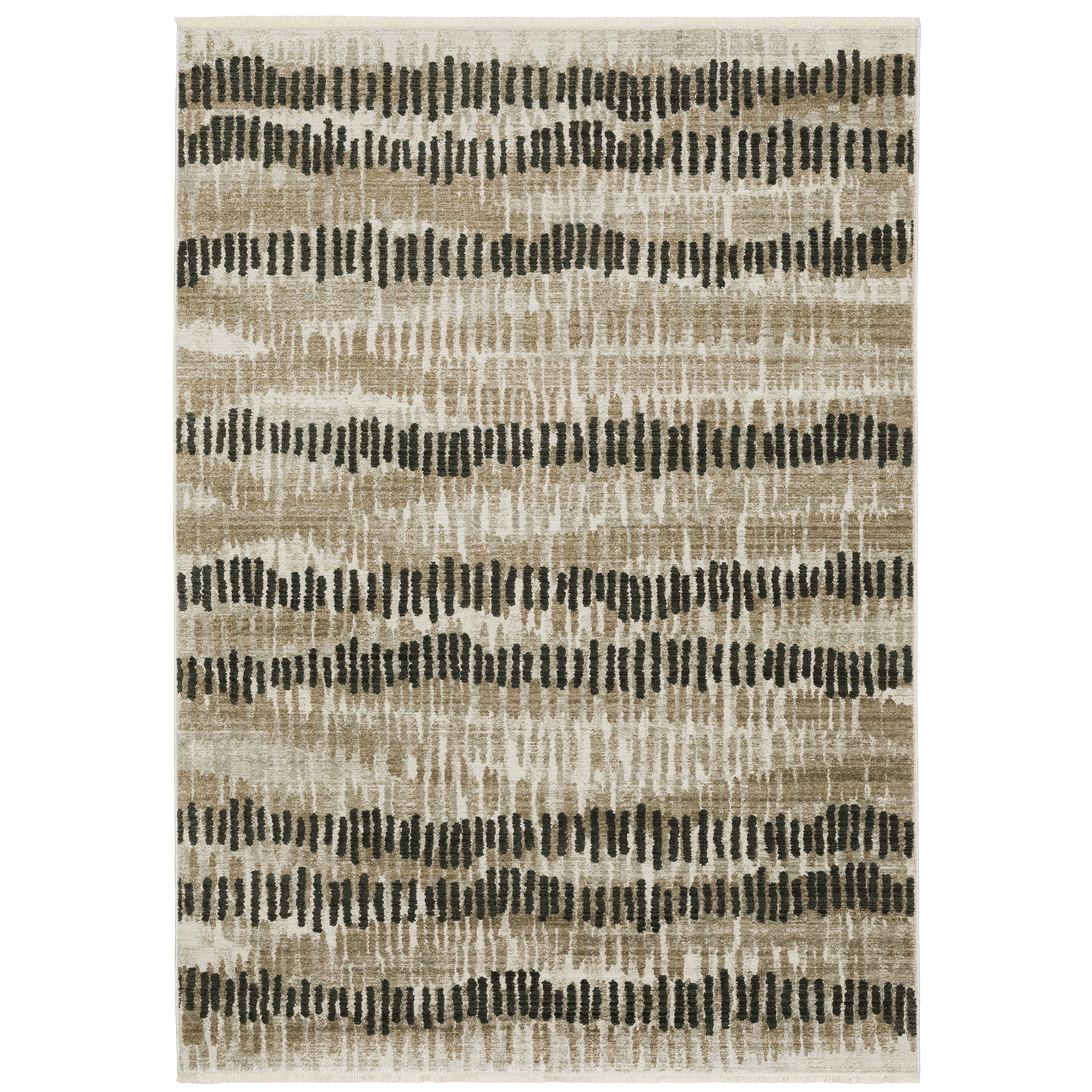 Oriental Weavers Bauer 8120D Beige/Charcoal Area Rug