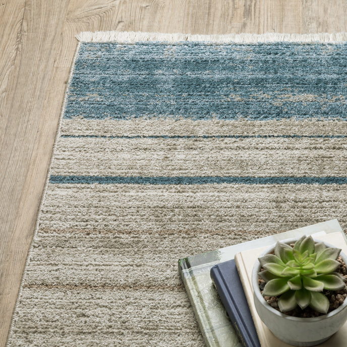 Oriental Weavers Bauer 90B Blue/Beige Area Rug