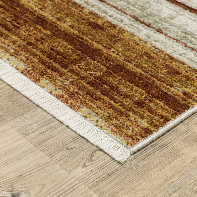 Oriental Weavers Bauer 90R Rust/Gold Area Rug