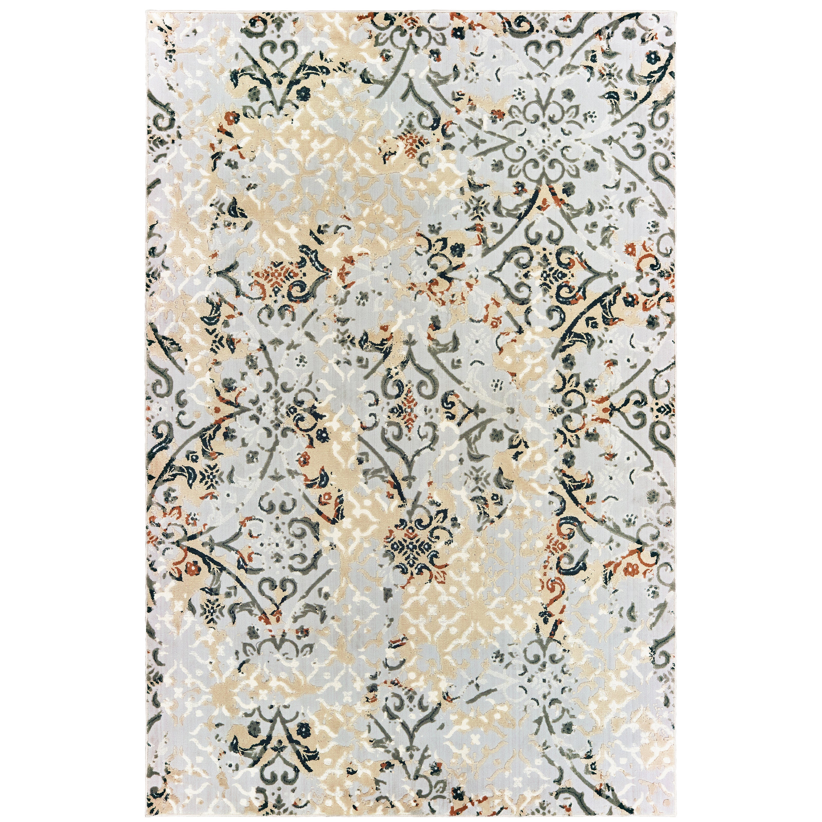 Oriental Weavers Bowen 108W Grey/Gold Area Rug