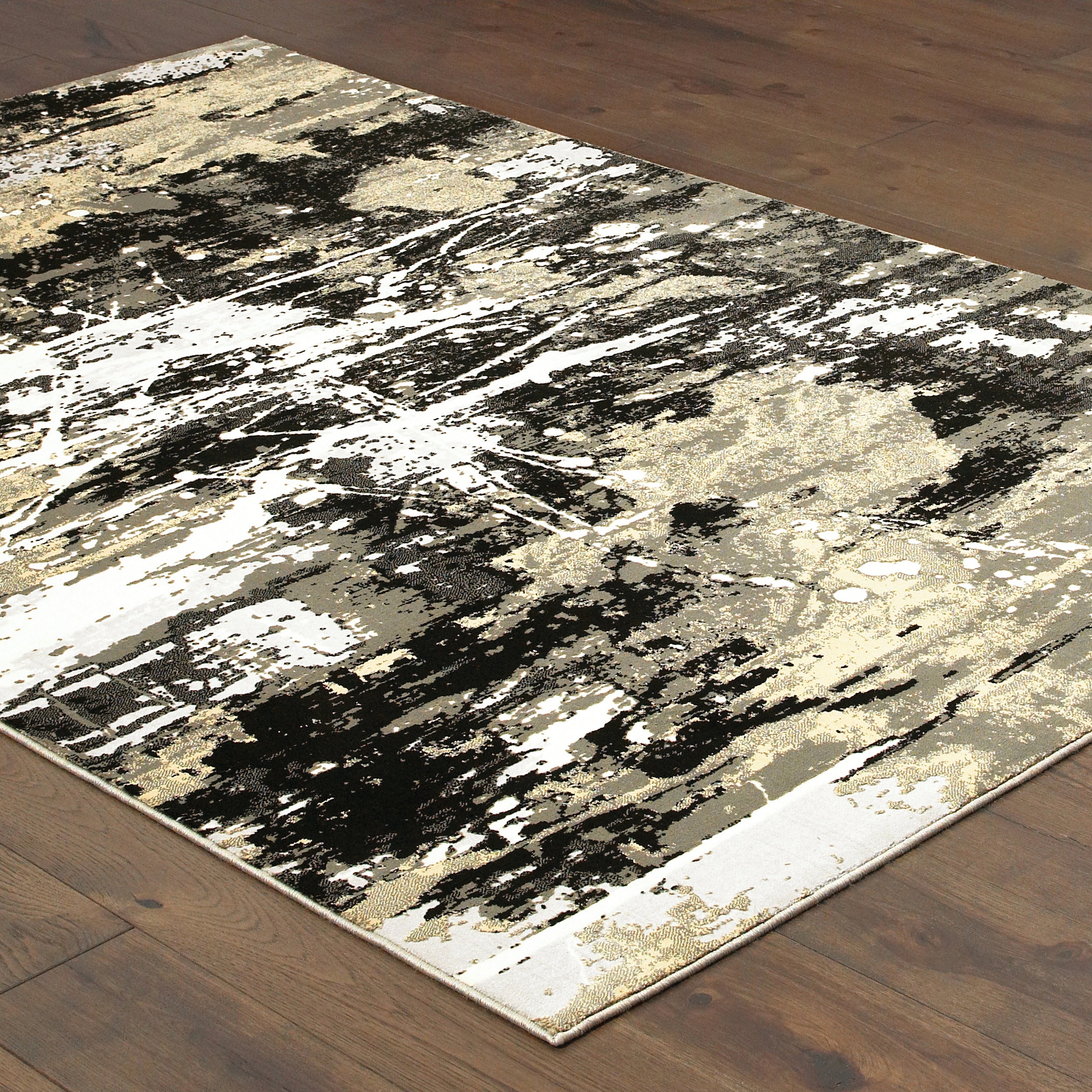 Oriental Weavers Bowen 109E Black/Gold Area Rug
