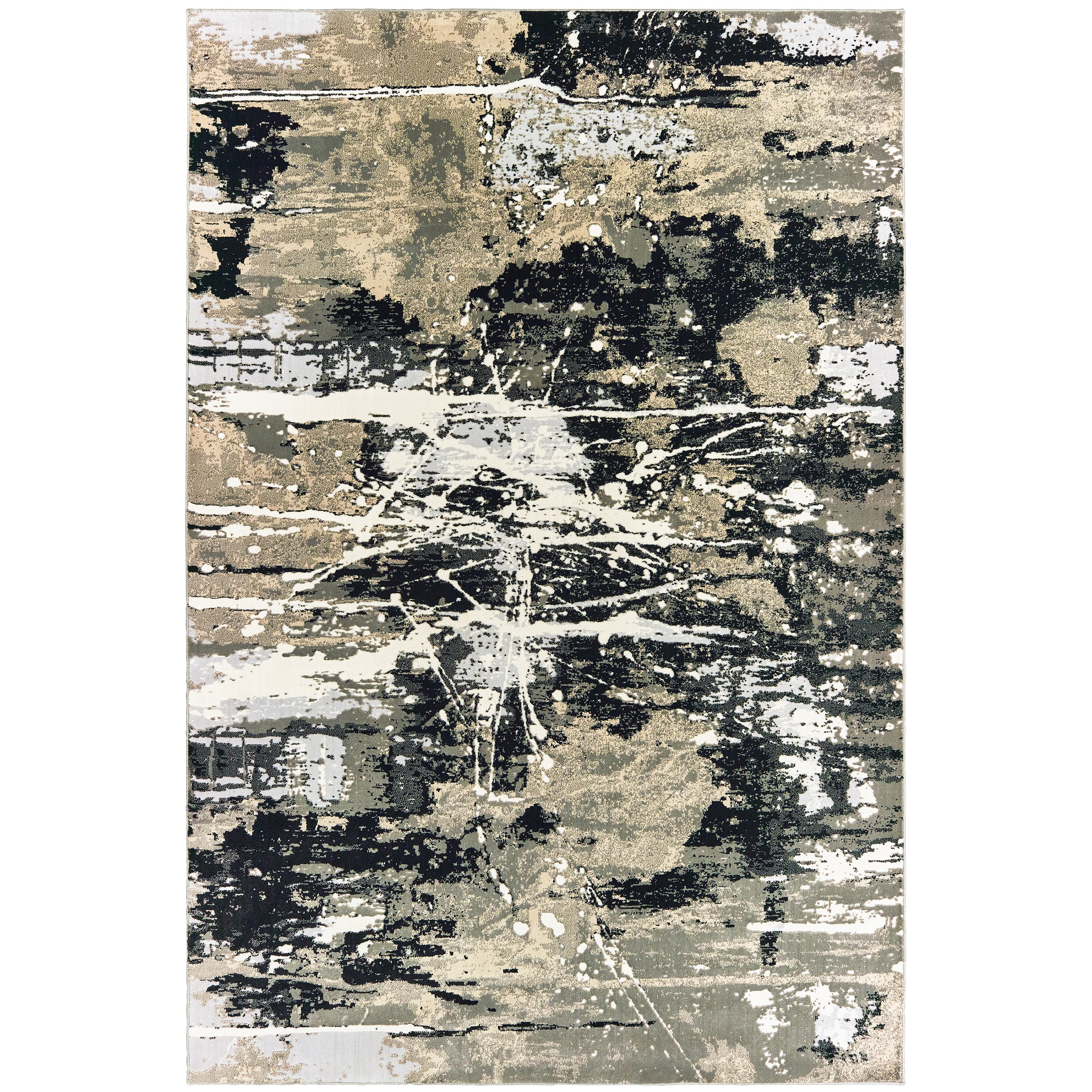 Oriental Weavers Bowen 109E Black/Gold Area Rug